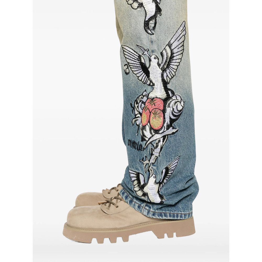 Who Decides War Who Decides War BLUE Denim - Regular & Straight-Leg Jeans Size US 32 / EU 48 - 3 Thumbnail