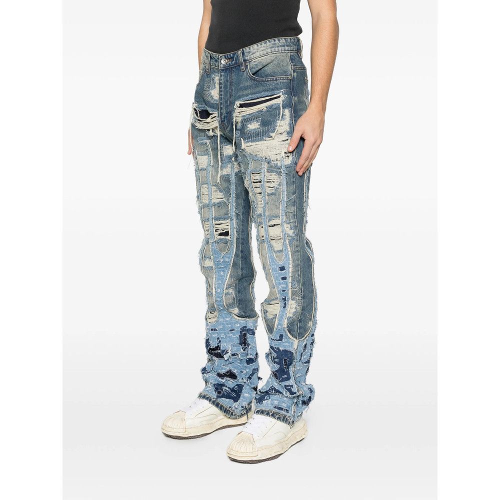 Who Decides War Who Decides War BLUE Denim - Regular & Straight-Leg Jeans Size US 32 / EU 48 - 4 Thumbnail