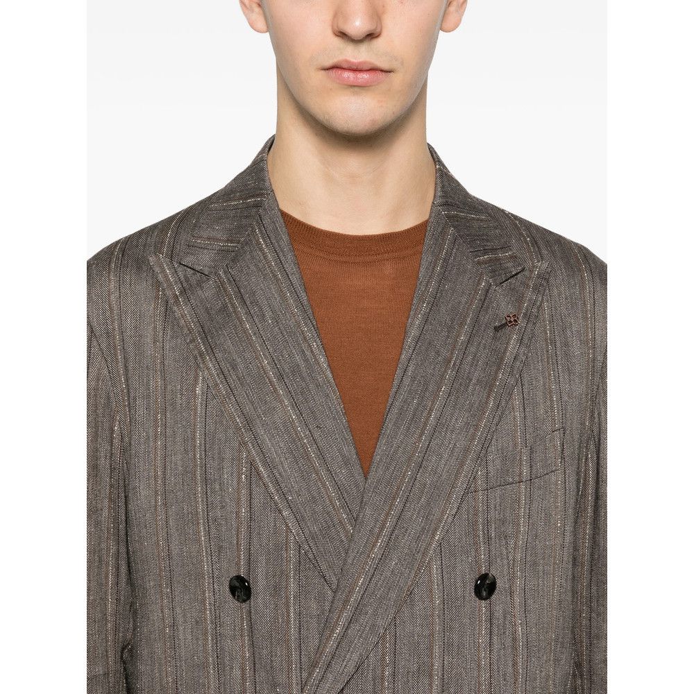 Tagliatore Tagliatore BROWN Suits - Double Breasted Suits Size US M / EU 48-50 / 2 - 2 Thumbnail