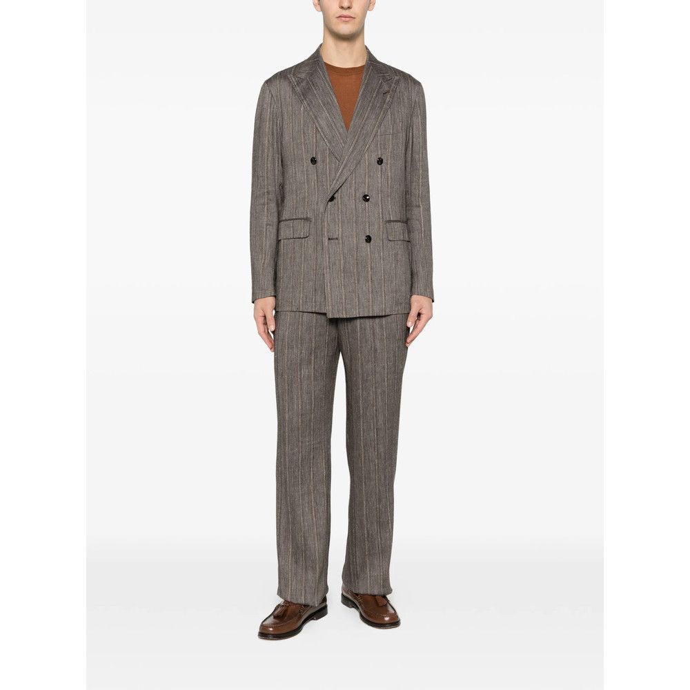 Tagliatore Tagliatore BROWN Suits - Double Breasted Suits Size US M / EU 48-50 / 2 - 5 Thumbnail