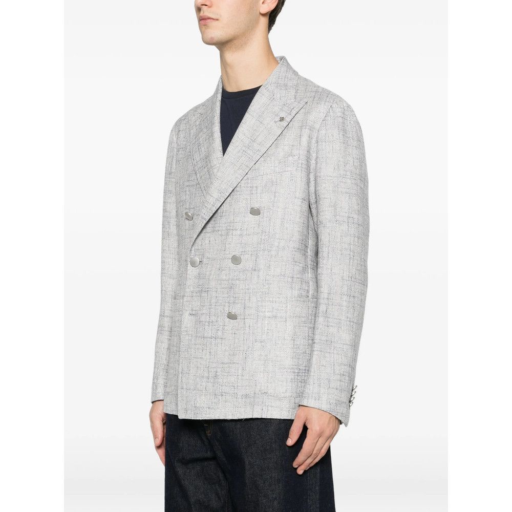 Tagliatore Tagliatore GREY Jackets - Blazers Size US L / EU 52-54 / 3 - 3 Thumbnail