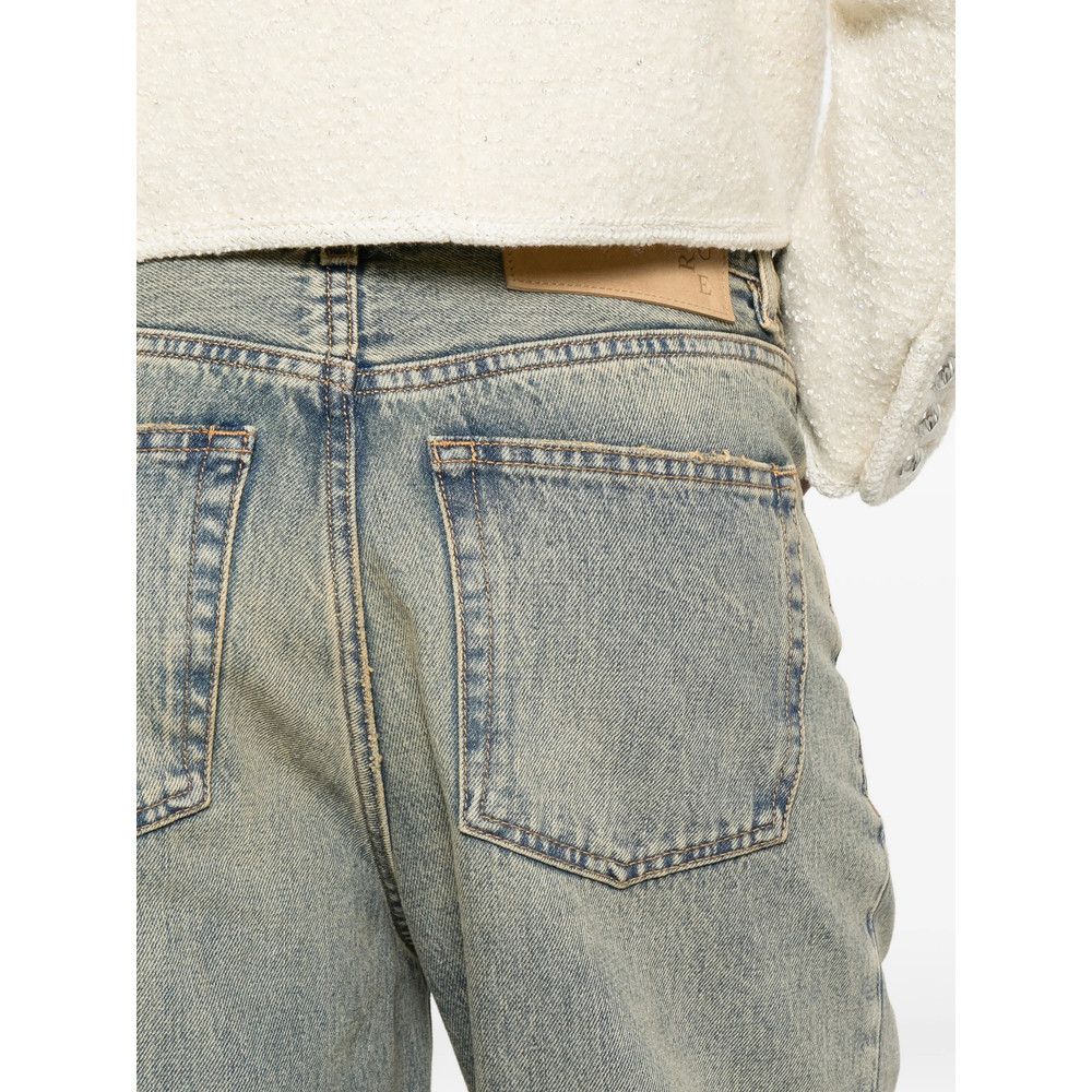 Haikure Haikure BLUE Denim - Straight-Leg Jeans Size 27" / US 4 / IT 40 - 5 Thumbnail