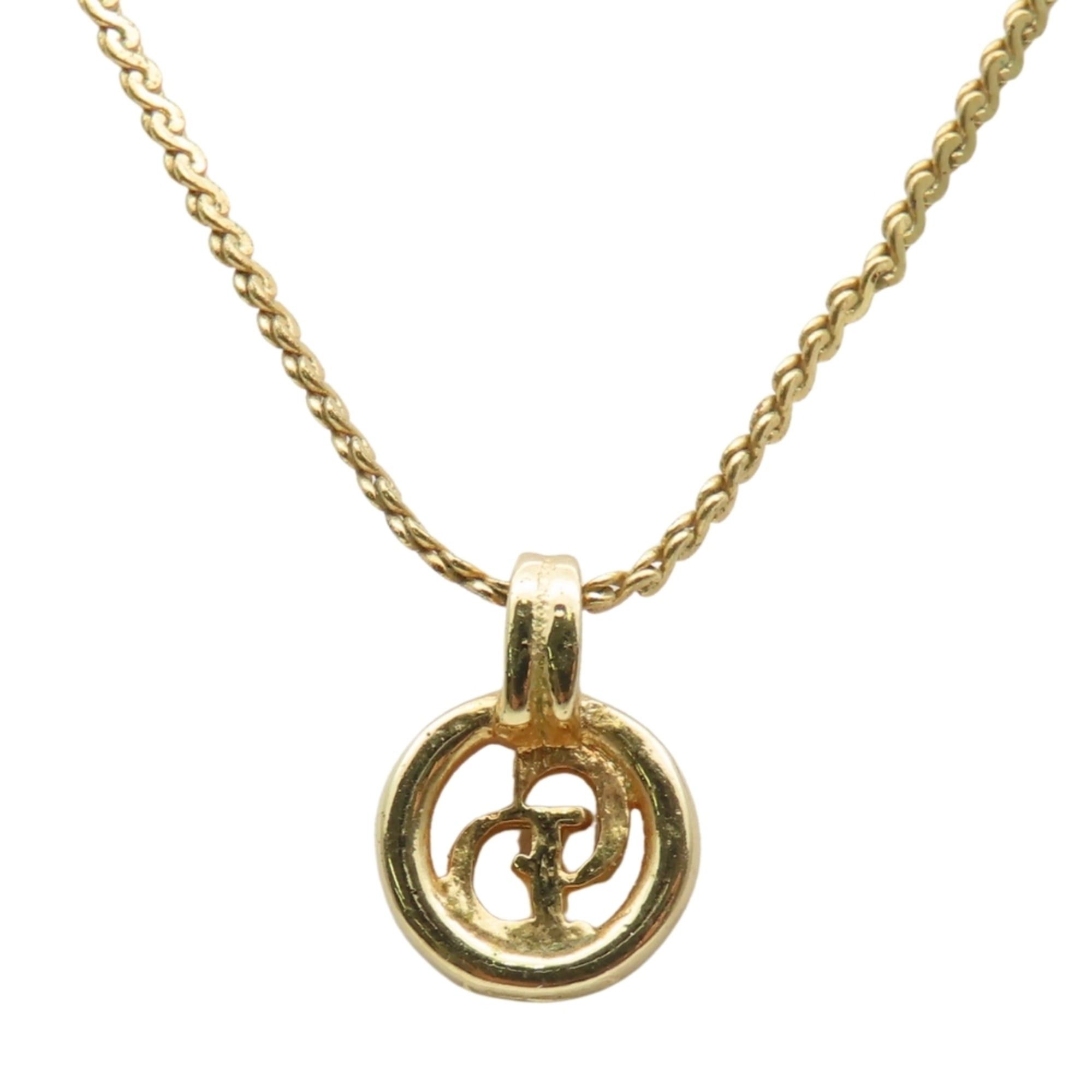 Dior Christian Dior necklace in gold-plated metal with a CD logo. Women's. Size ONE SIZE - 3 Thumbnail