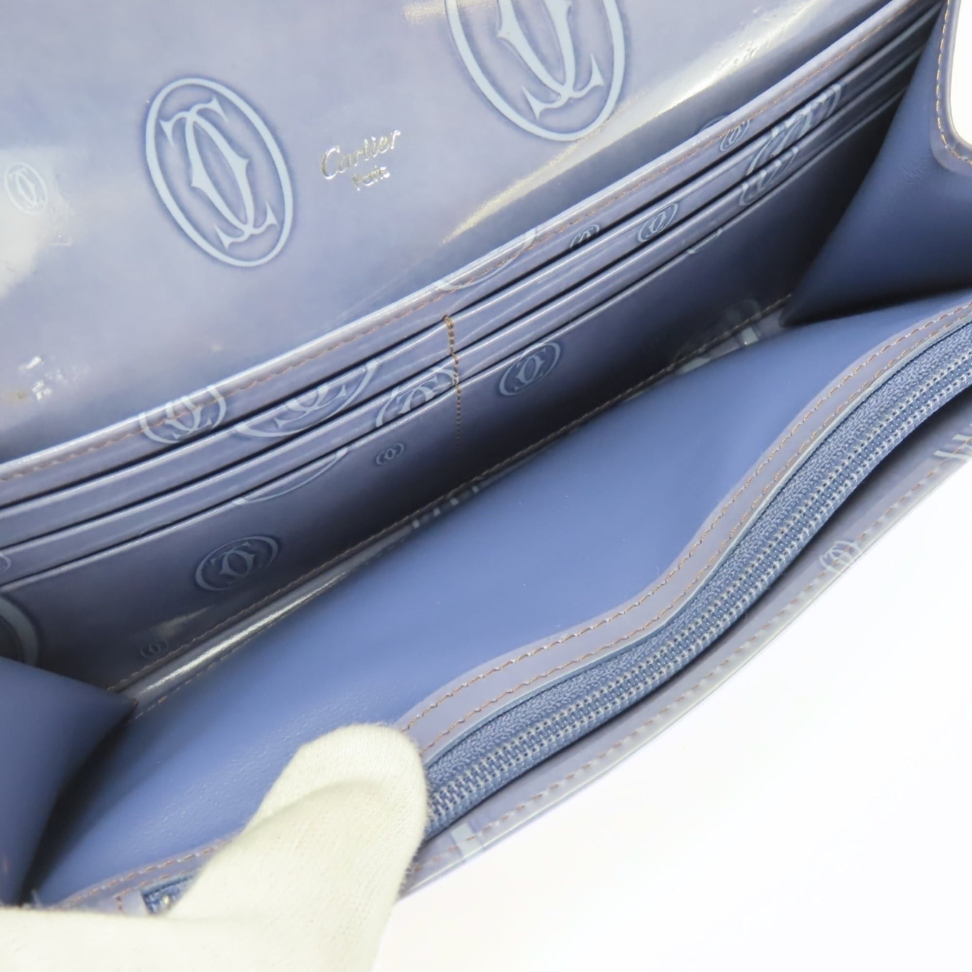 Cartier Cartier Happy Birthday Long Wallet L3001020, Calfskin Lavender/Purple Enamel Coating, Bifold, Women's Size ONE SIZE - 21 Thumbnail