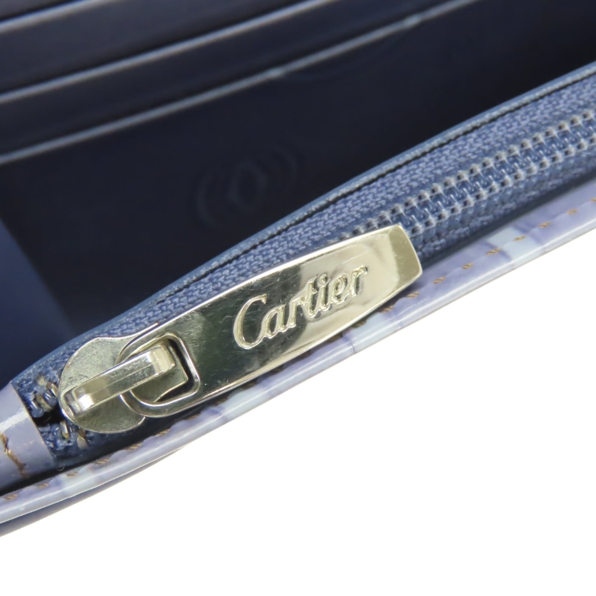 Cartier Cartier Happy Birthday Long Wallet L3001020, Calfskin Lavender/Purple Enamel Coating, Bifold, Women's Size ONE SIZE - 23 Thumbnail