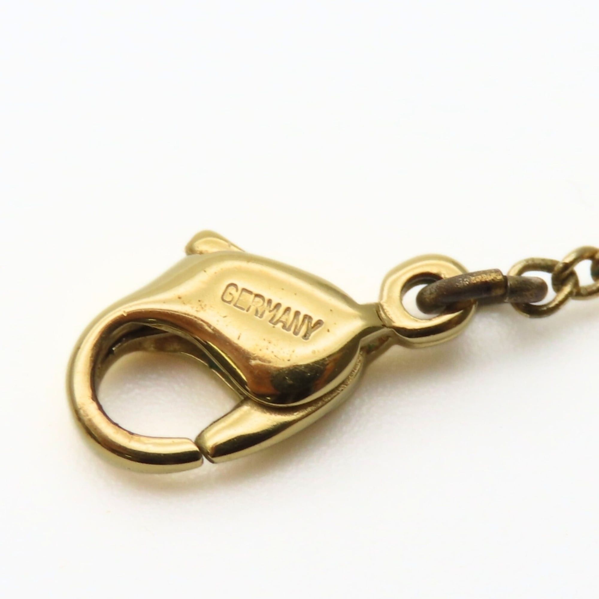 Dior Christian Dior CD logo necklace with metal rhinestones in gold GP plating for women. Size ONE SIZE - 11 Thumbnail