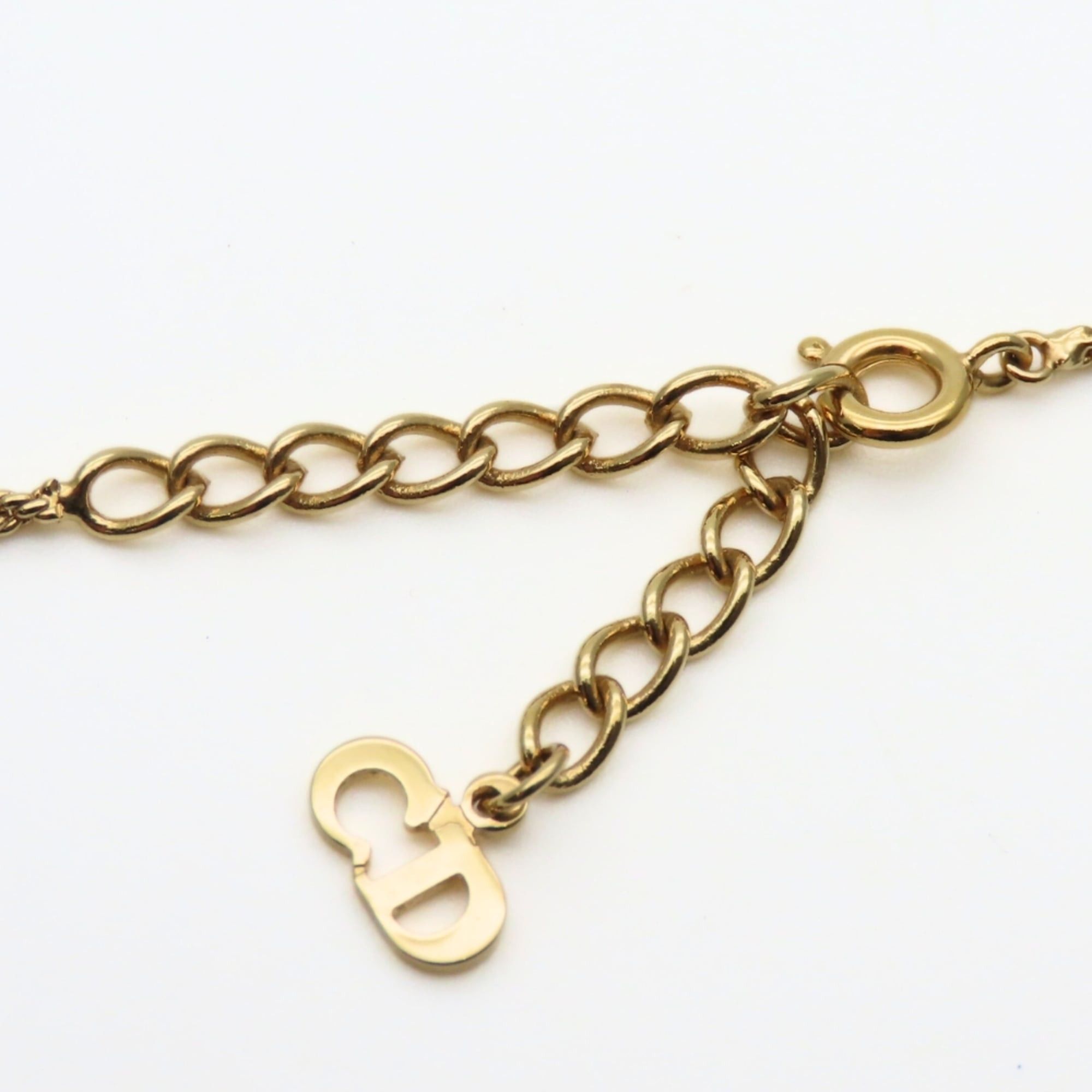 Dior Christian Dior CD logo necklace in gold GP plated metal for women. Size ONE SIZE - 10 Thumbnail