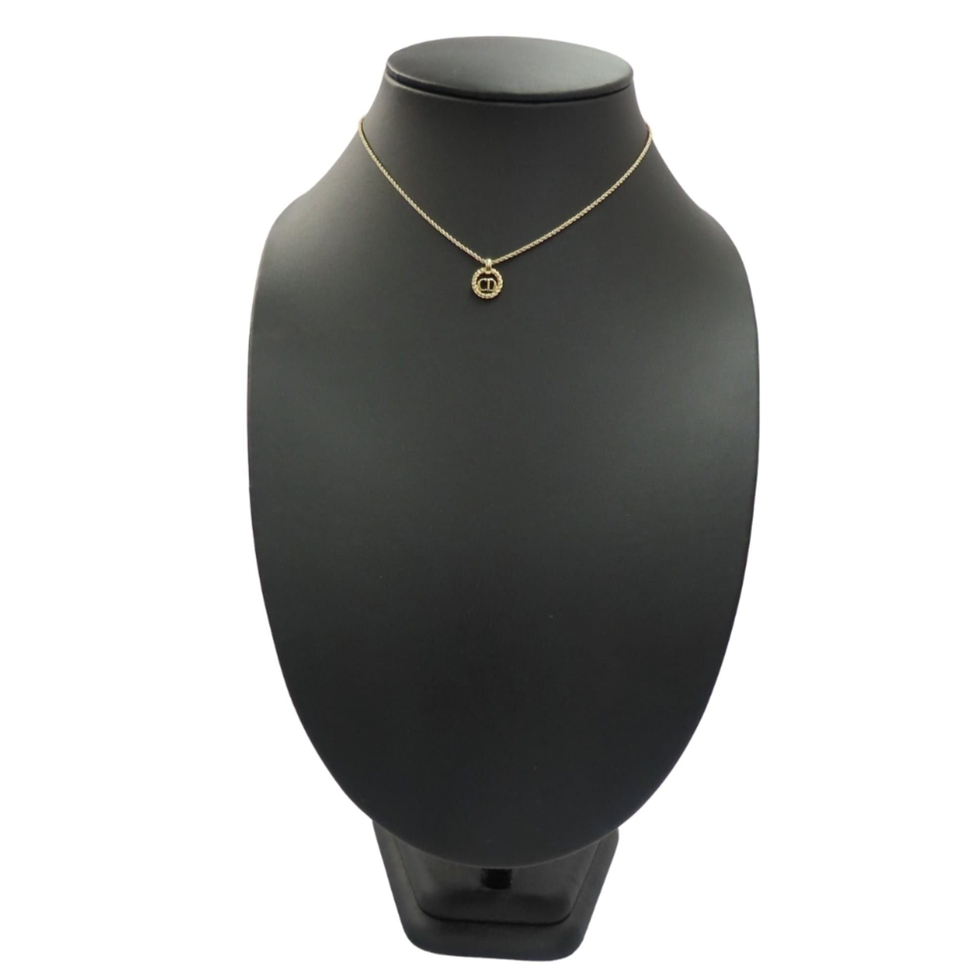 Dior Christian Dior CD logo necklace in gold GP plated metal for women. Size ONE SIZE - 11 Thumbnail
