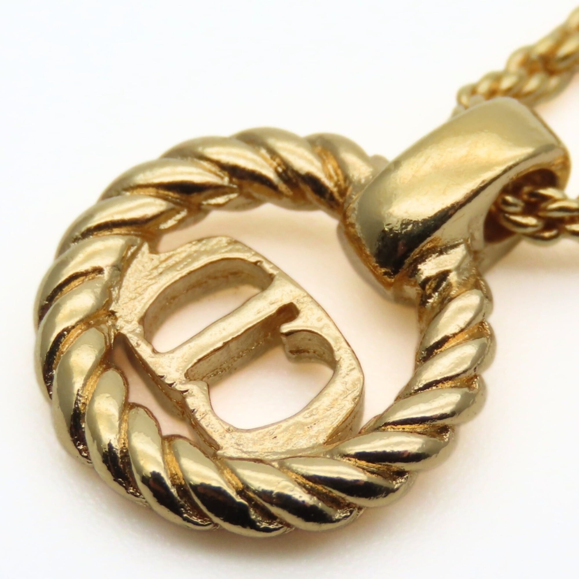 Dior Christian Dior CD logo necklace in gold-plated metal. GP. Women's. Size ONE SIZE - 5 Thumbnail