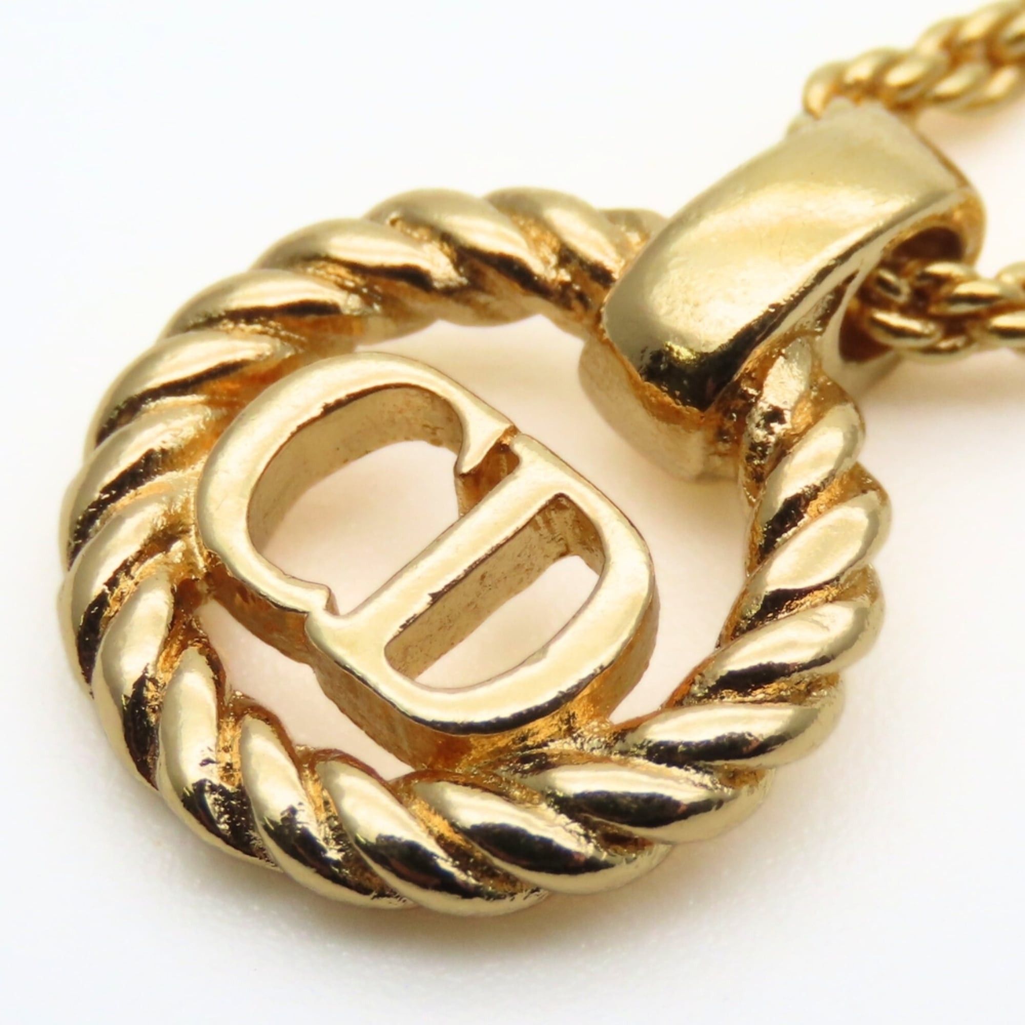 Dior Christian Dior CD logo necklace in gold-plated metal. GP. Women's. Size ONE SIZE - 4 Thumbnail