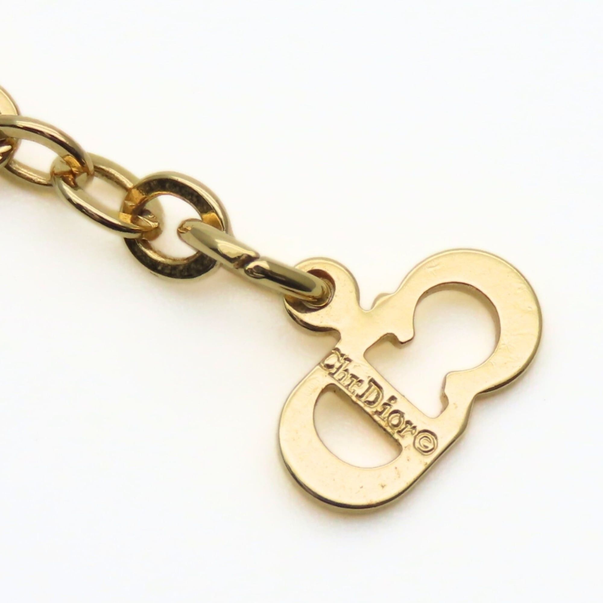Dior Christian Dior CD Logo Twist Metal Necklace, Gold Plated, GP, Women's Size ONE SIZE - 8 Thumbnail