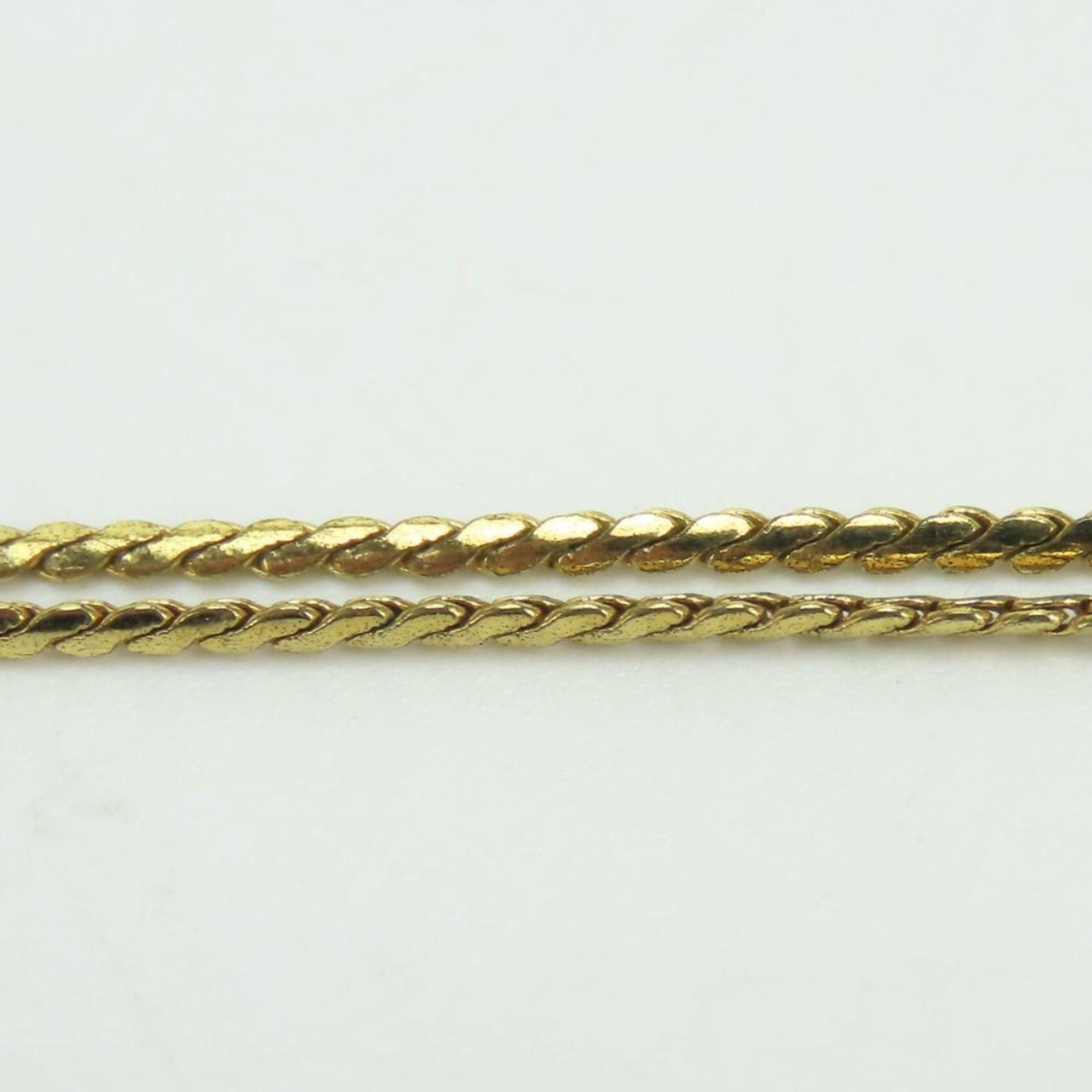 Dior Christian Dior necklace, metal, rhinestones, gold, plated, CD logo, women's. Size ONE SIZE - 7 Thumbnail