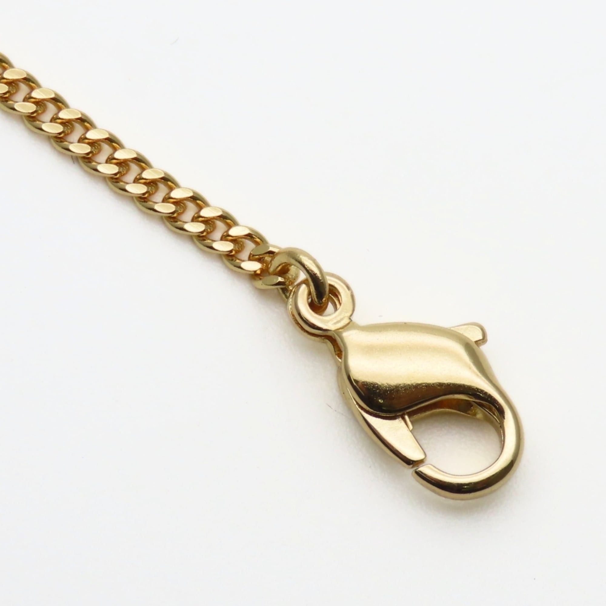 Dior Christian Dior CD logo metal necklace with rhinestones and gold-plated GP. Women's. Size ONE SIZE - 9 Thumbnail