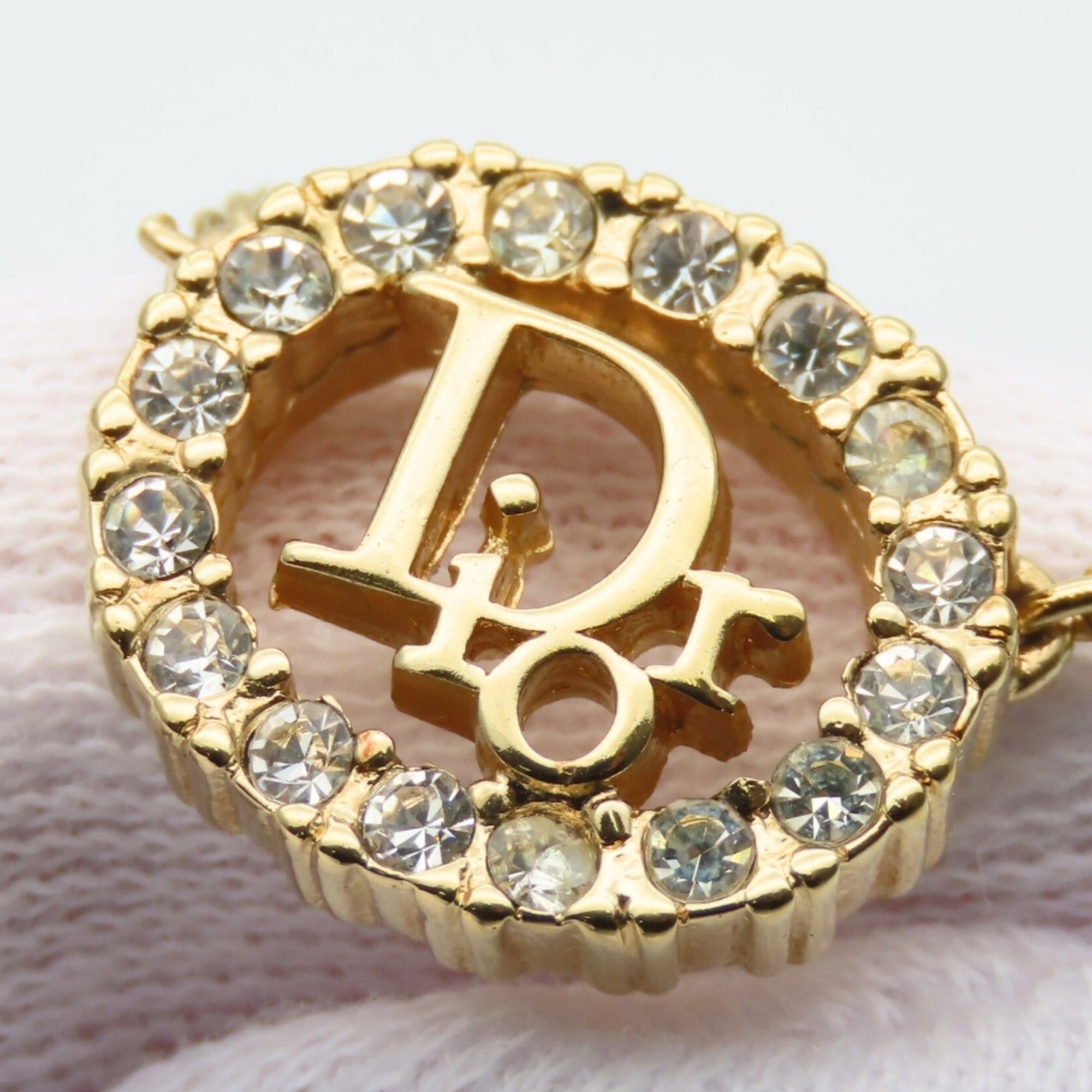 Dior Christian Dior CD logo necklace in gold GP plated metal for women. Size ONE SIZE - 5 Thumbnail