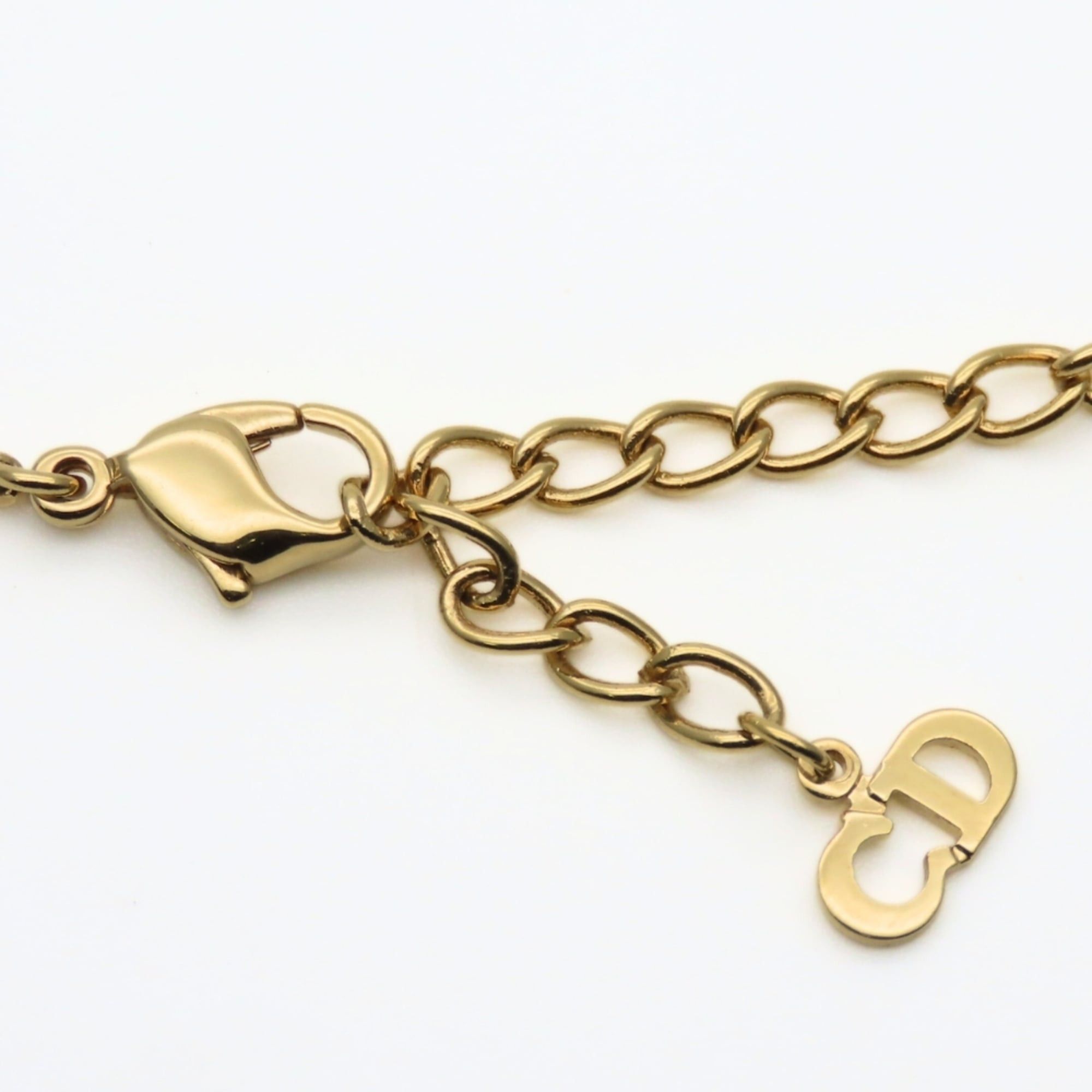 Dior Christian Dior CD logo necklace in gold GP plated metal for women. Size ONE SIZE - 13 Thumbnail