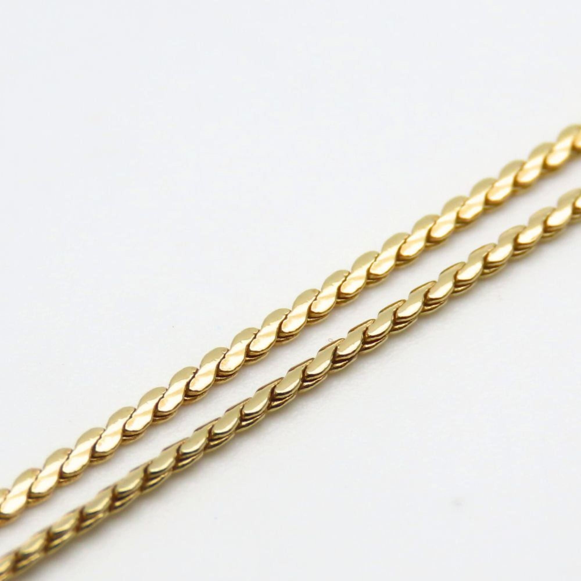 Dior Christian Dior CD logo metal necklace with rhinestones and gold-plated GP. Women's. Size ONE SIZE - 6 Thumbnail