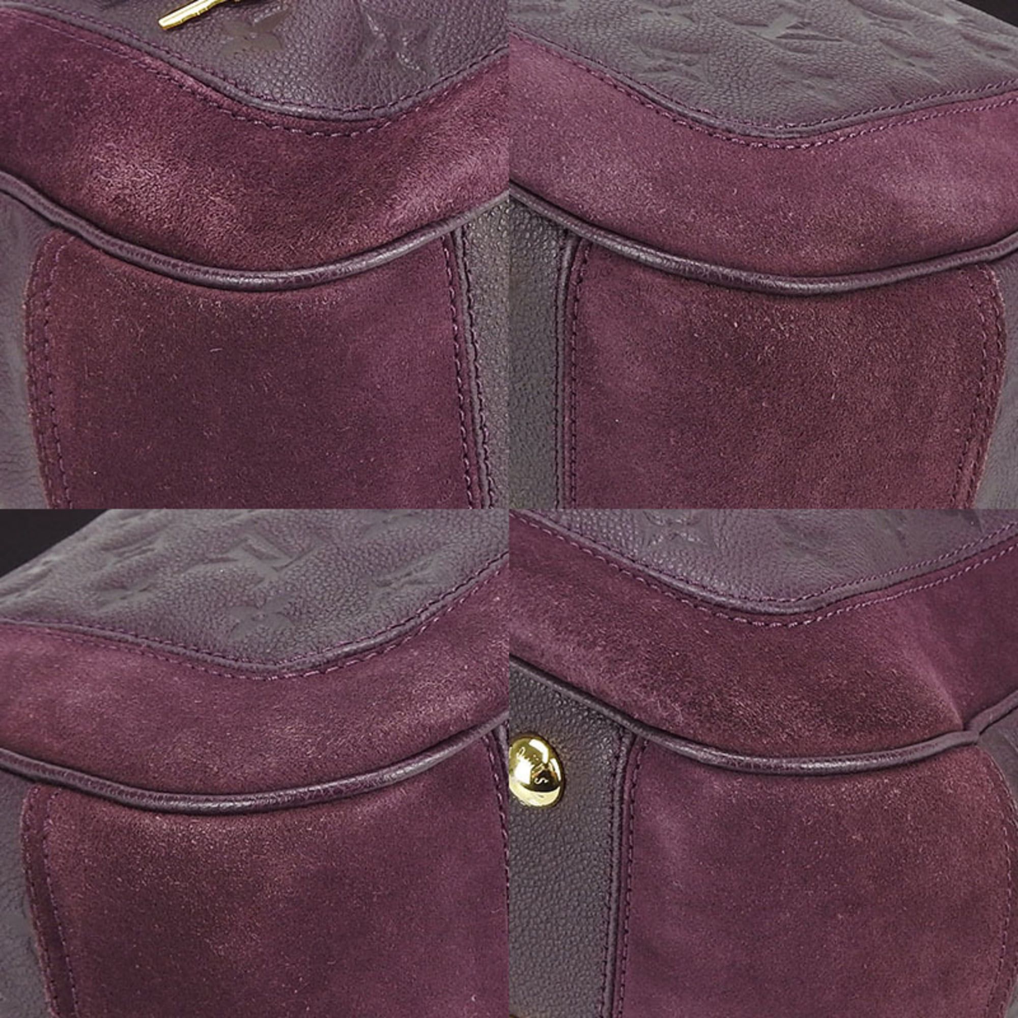 Louis Vuitton Louis Vuitton Oda Shoes PM M40583 Monogram Empreinte Handbag Shoulder Bag with Gold Hardware, Purple Leather and Suede, Women's Size ONE SIZE - 7 Thumbnail