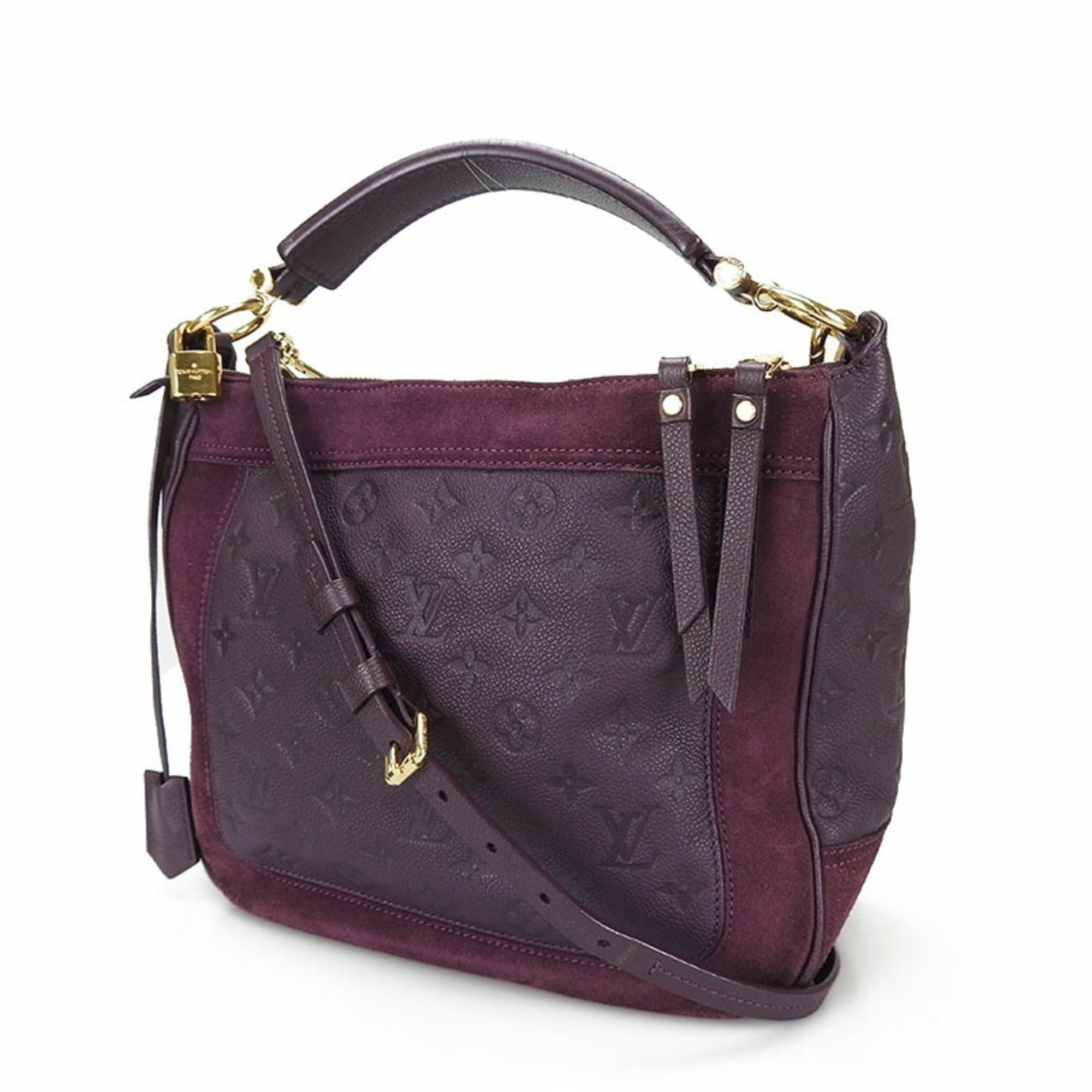 Louis Vuitton Louis Vuitton Oda Shoes PM M40583 Monogram Empreinte Handbag Shoulder Bag with Gold Hardware, Purple Leather and Suede, Women's Size ONE SIZE - 2 Thumbnail