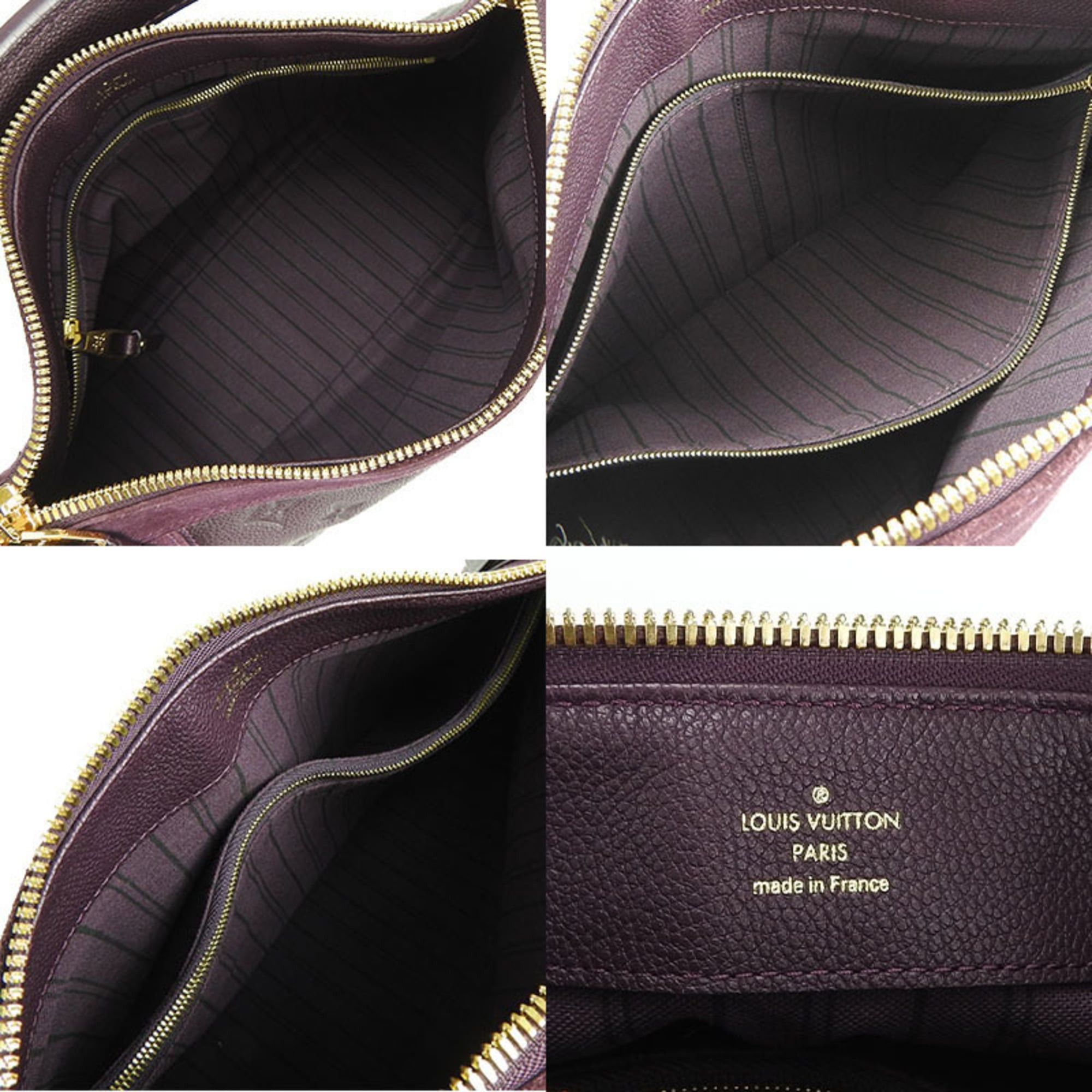 Louis Vuitton Louis Vuitton Oda Shoes PM M40583 Monogram Empreinte Handbag Shoulder Bag with Gold Hardware, Purple Leather and Suede, Women's Size ONE SIZE - 5 Thumbnail