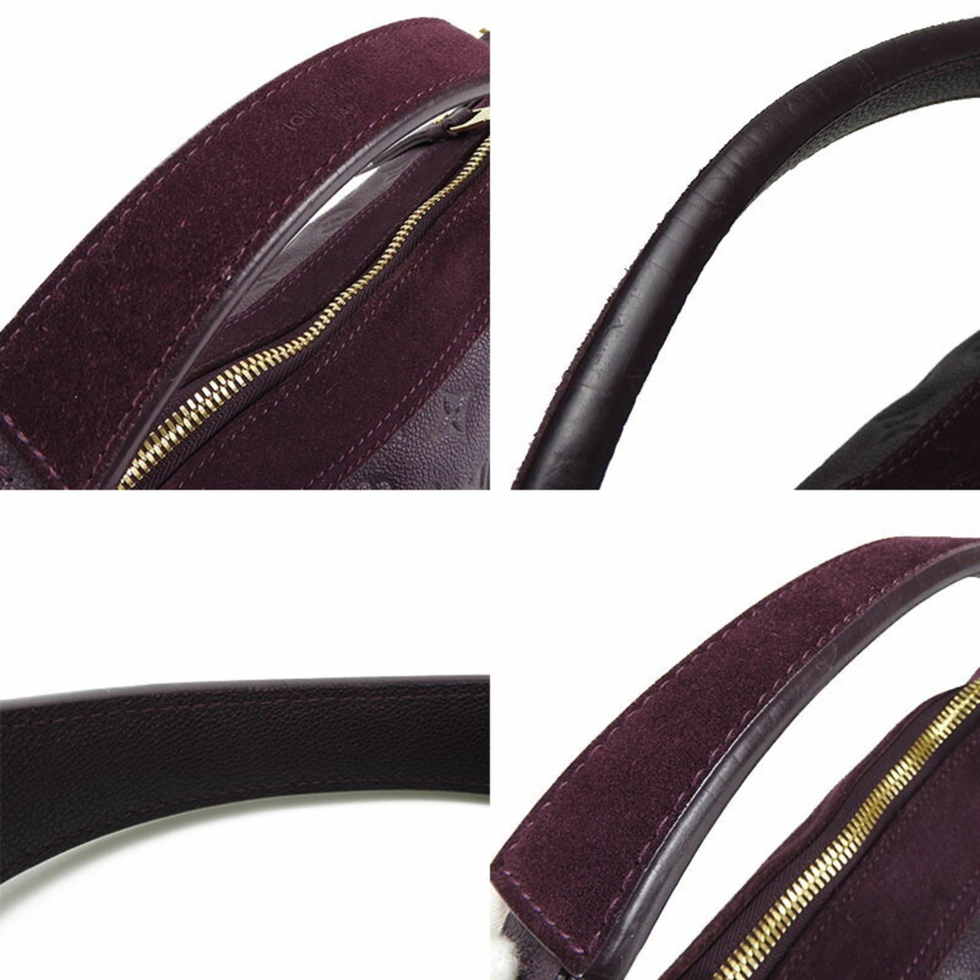 Louis Vuitton Louis Vuitton Oda Shoes PM M40583 Monogram Empreinte Handbag Shoulder Bag with Gold Hardware, Purple Leather and Suede, Women's Size ONE SIZE - 4 Thumbnail