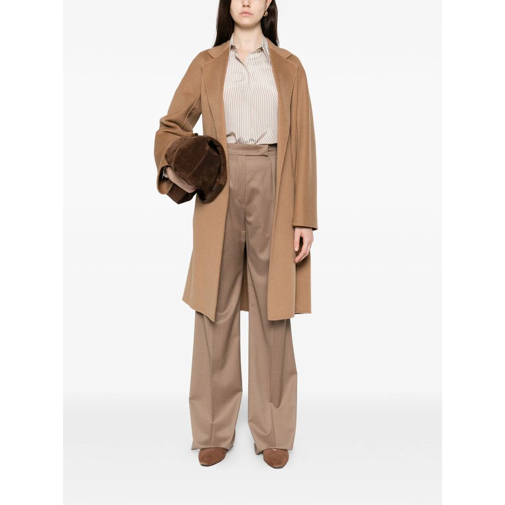 Max Mara Max Mara NEUTRALS Trousers - Straight Trousers Size 27" / US 4 / IT 40 - 2 Thumbnail