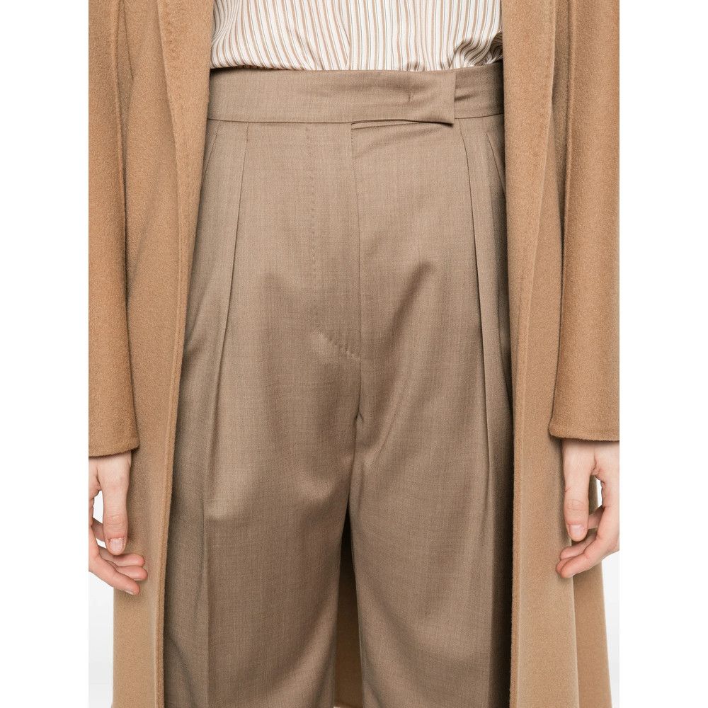 Max Mara Max Mara NEUTRALS Trousers - Straight Trousers Size 27" / US 4 / IT 40 - 4 Thumbnail