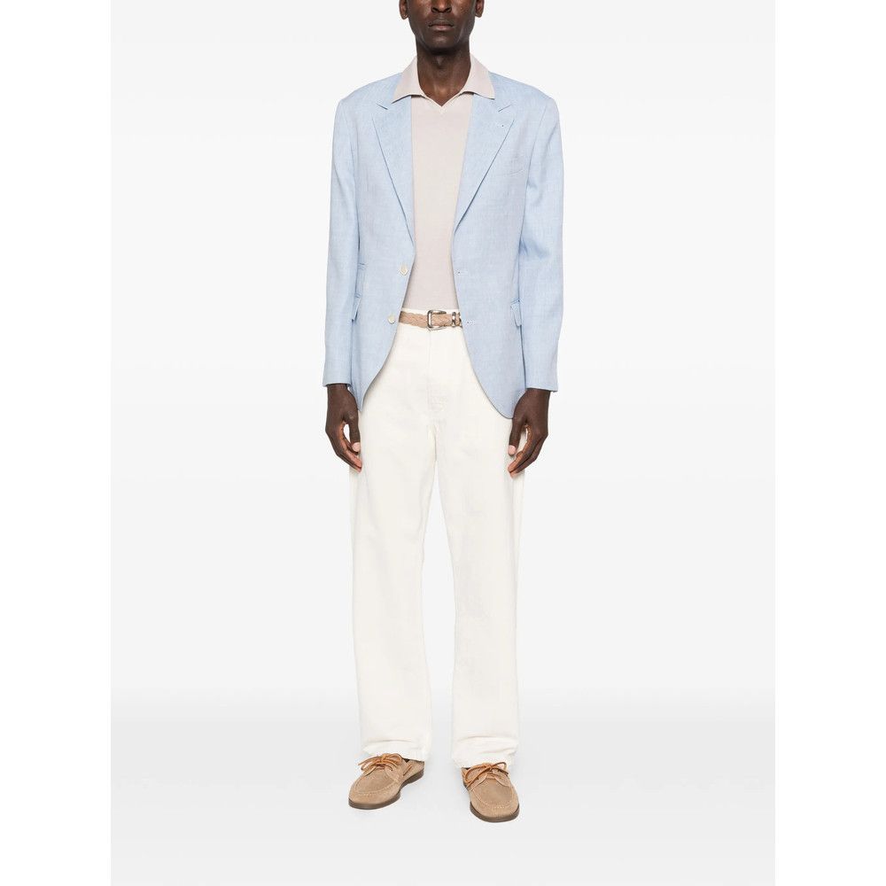 Brunello Cucinelli Brunello Cucinelli BLUE Jackets - Blazers Size US XL / EU 56 / 4 - 3 Thumbnail