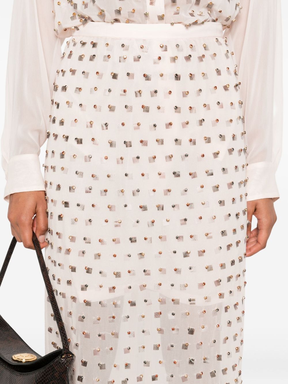 Dries Van Noten SOKNA EMBROIDERED SKIRT Size 27" / US 4 / IT 40 - 2 Thumbnail