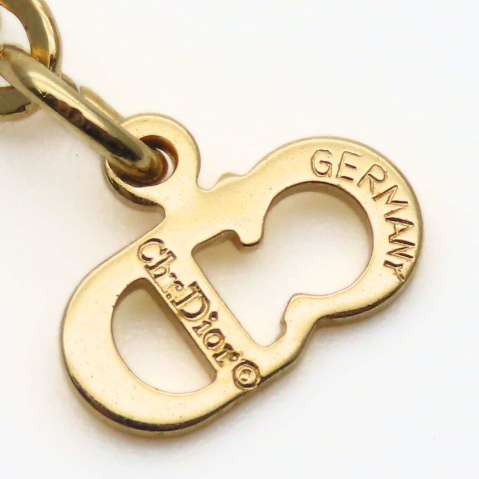 Dior Christian Dior CD Logo Twist Metal Necklace, Gold Plated, GP, Women's Size ONE SIZE - 8 Thumbnail