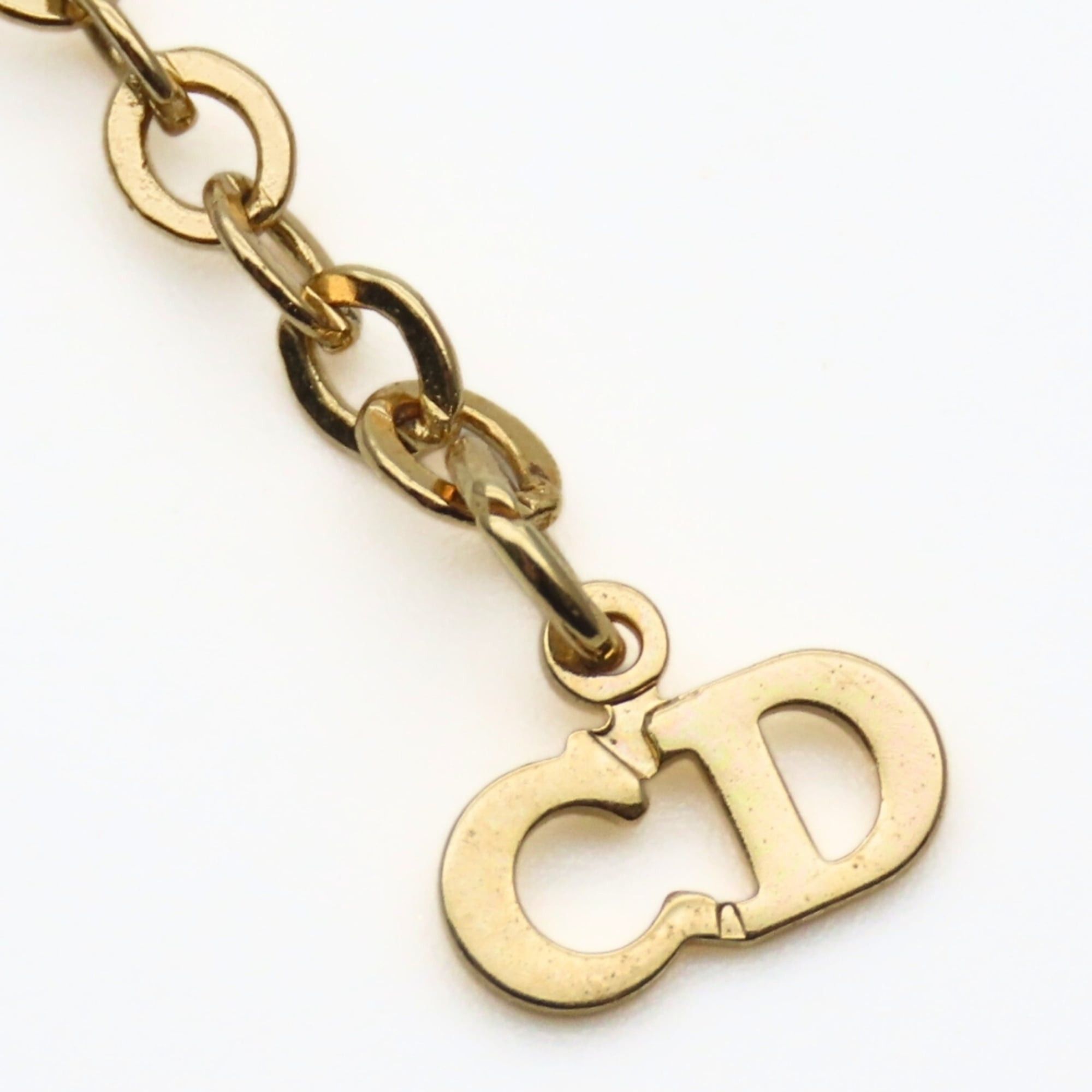 Dior Christian Dior CD Logo Twist Metal Necklace, Gold Plated, GP, Women's Size ONE SIZE - 6 Thumbnail