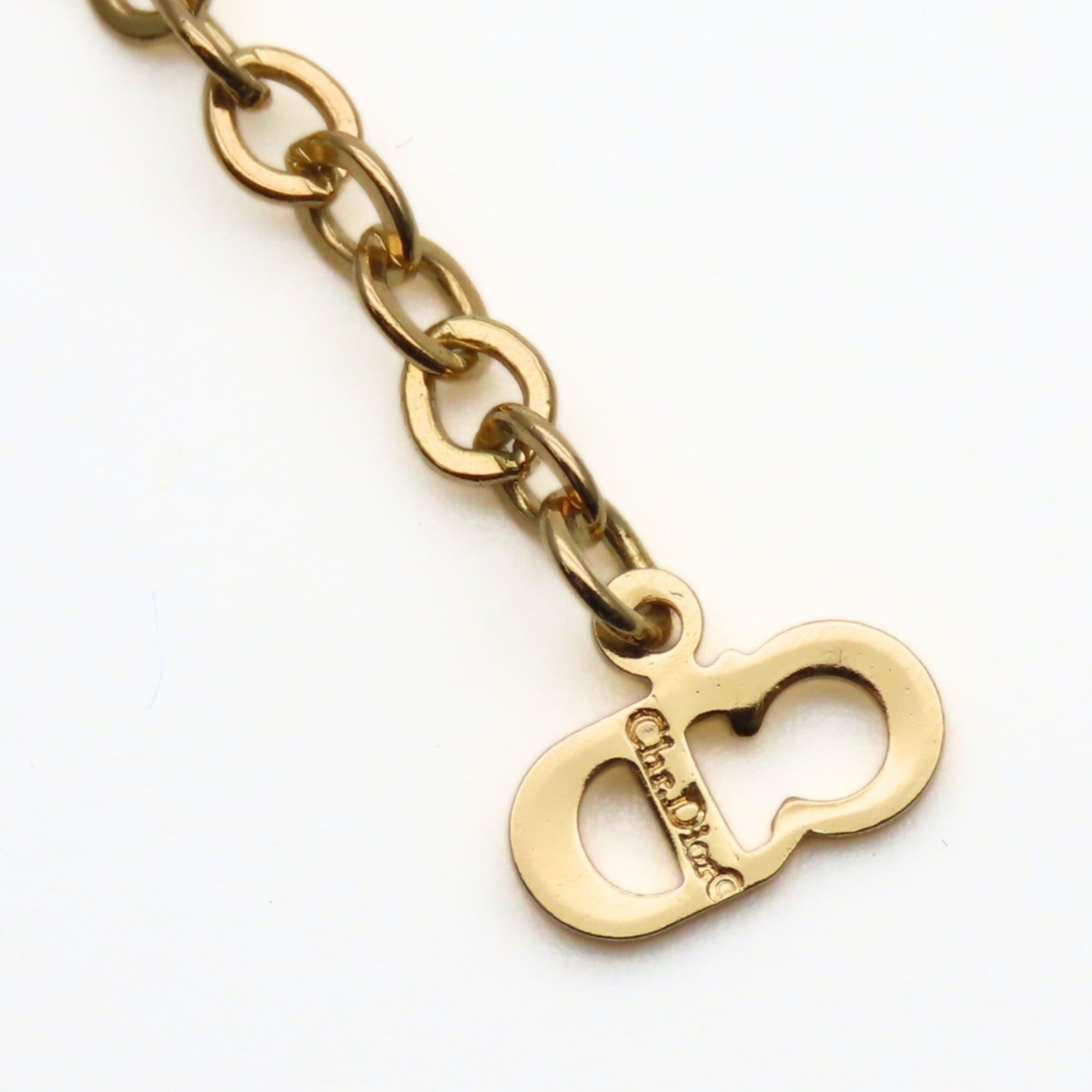 Dior Christian Dior CD Logo Twist Metal Necklace, Gold Plated, GP, Women's Size ONE SIZE - 8 Thumbnail
