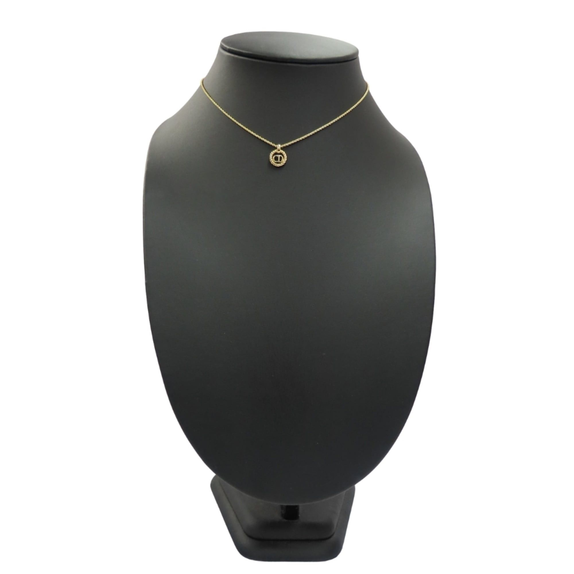 Dior Christian Dior CD Logo Twist Metal Necklace, Gold Plated, GP, Women's Size ONE SIZE - 11 Thumbnail