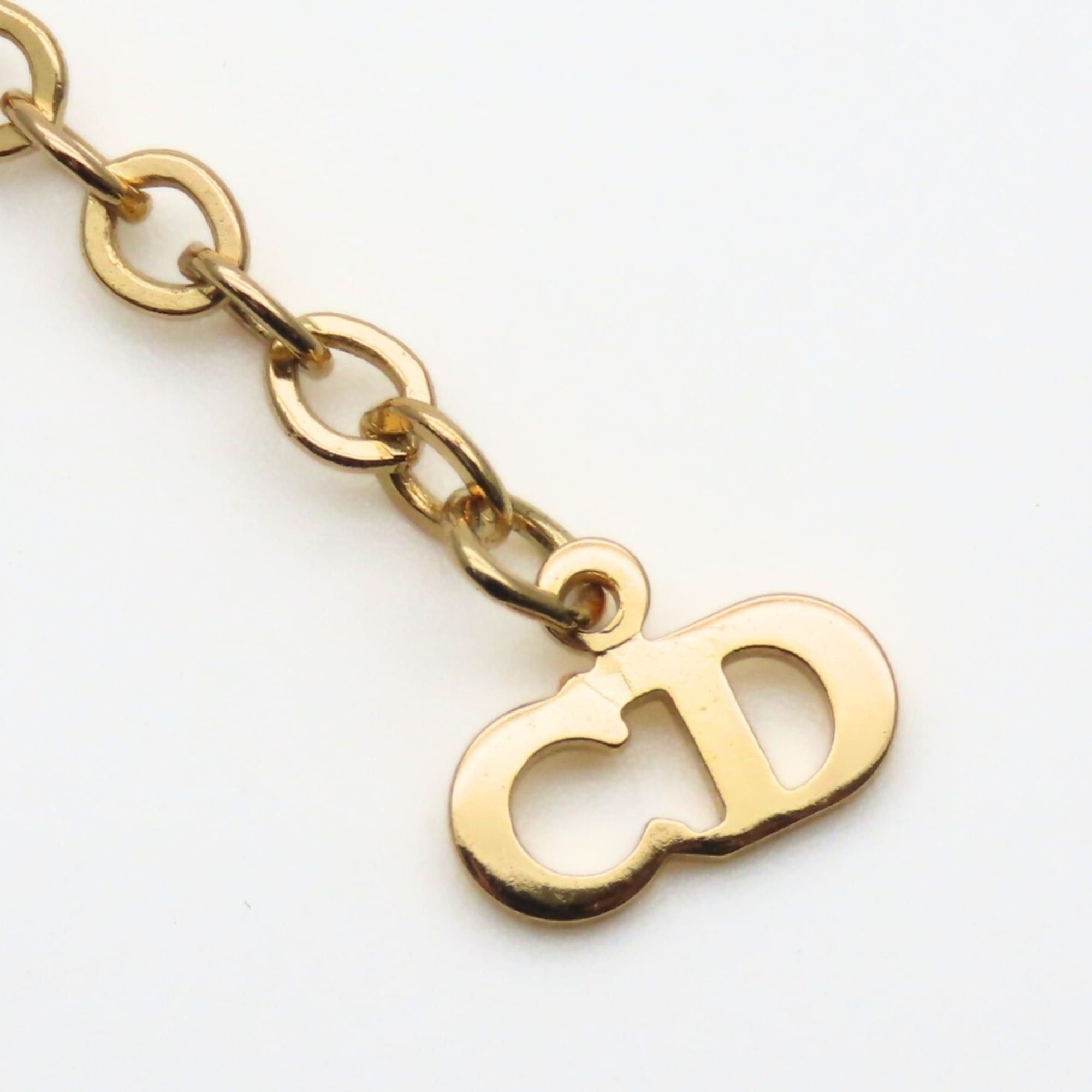 Dior Christian Dior CD Logo Twist Metal Necklace, Gold Plated, GP, Women's Size ONE SIZE - 7 Thumbnail