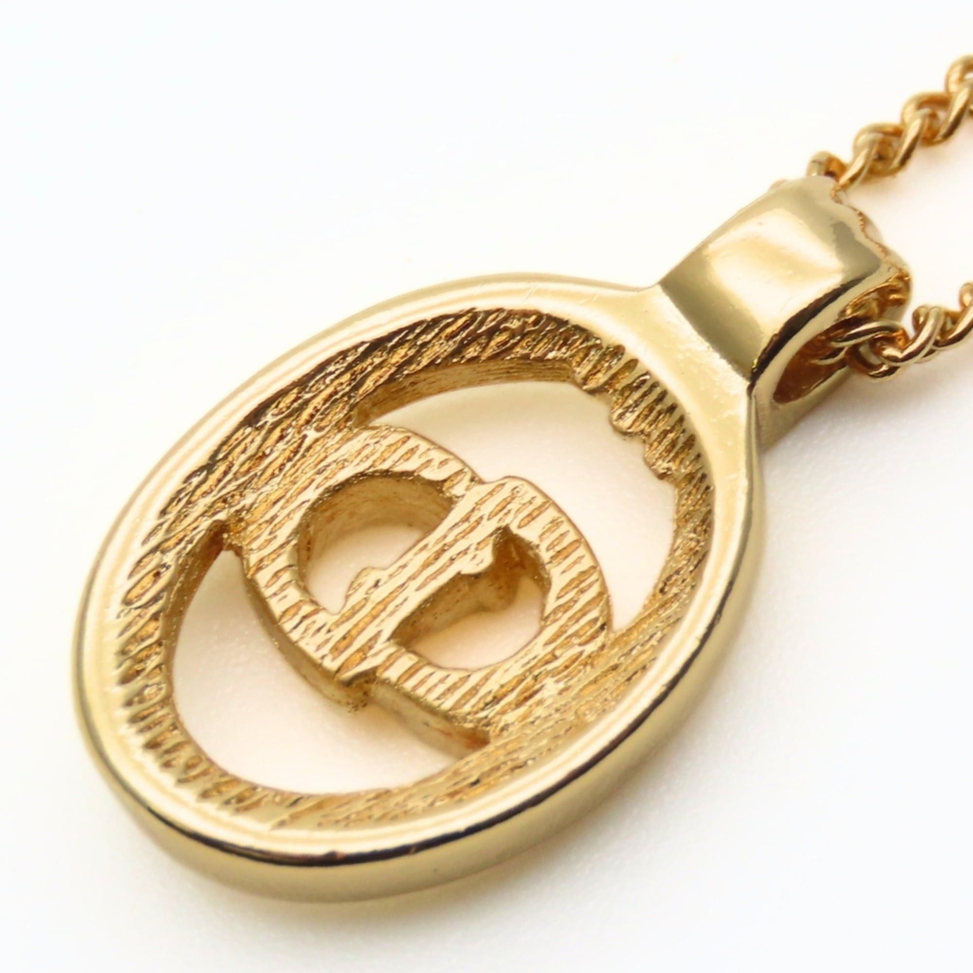 Dior Christian Dior CD logo necklace in gold-plated metal. GP. Women's. Size ONE SIZE - 5 Thumbnail