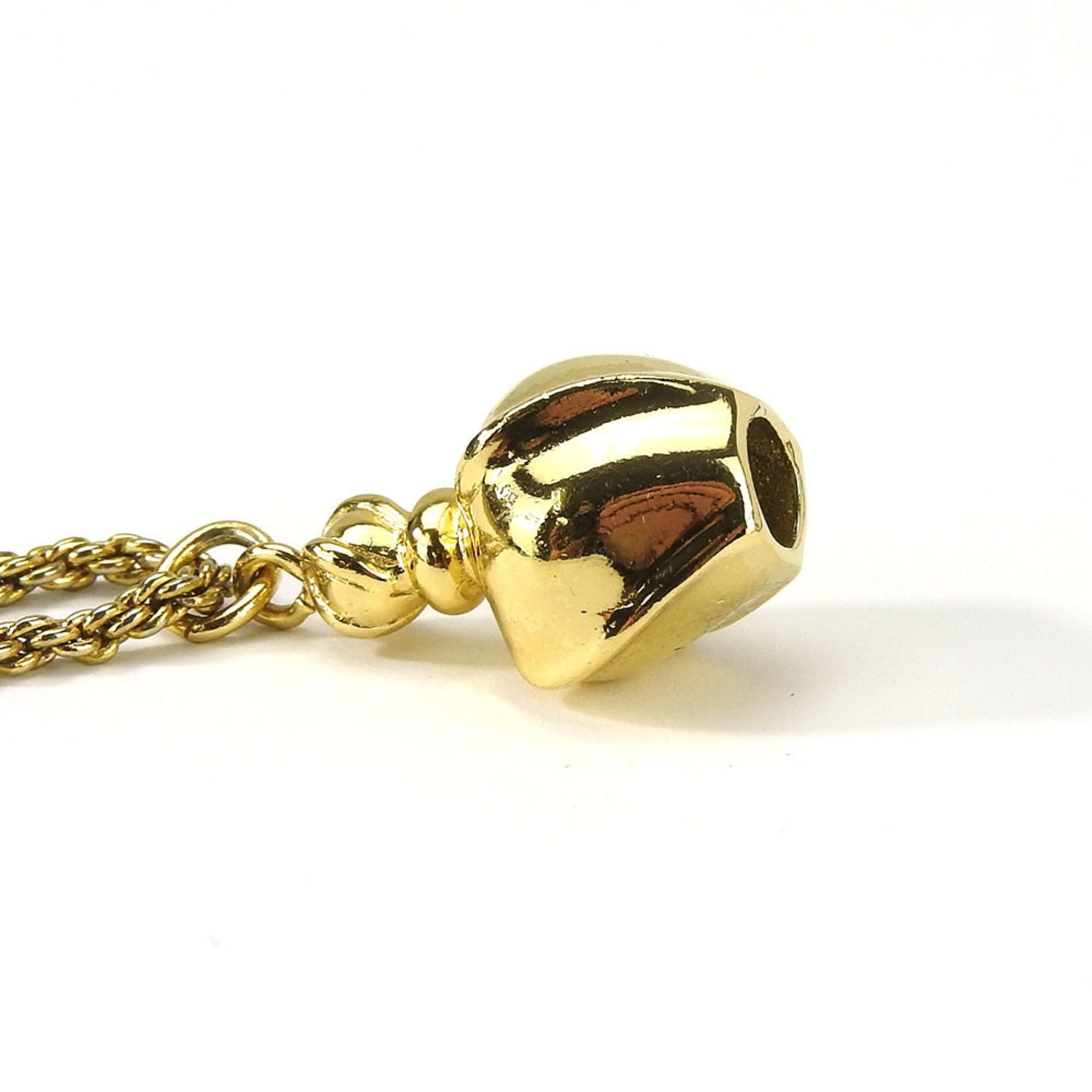 Dior Christian Dior necklace in gold with a perfume bottle motif. Size ONE SIZE - 4 Thumbnail