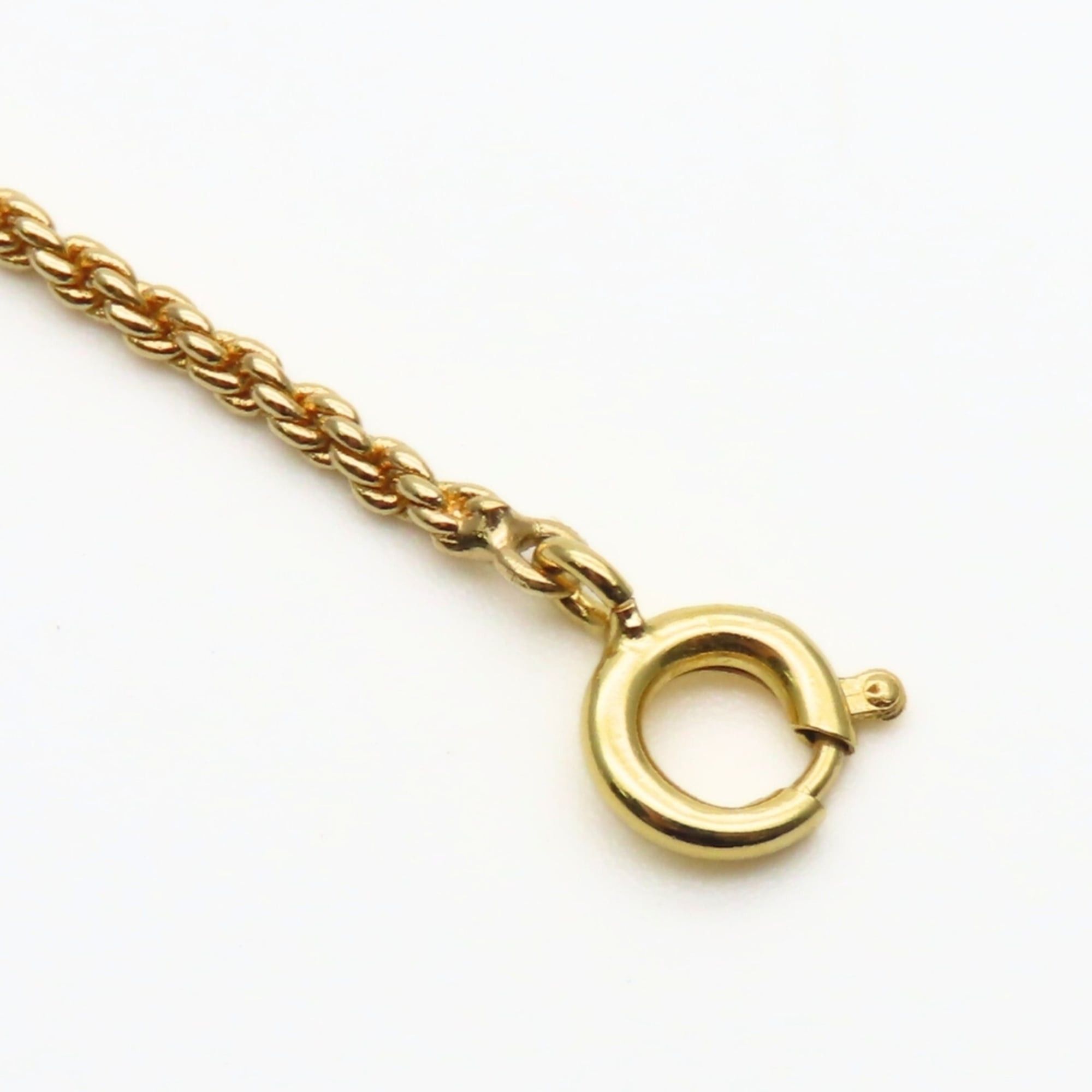 Dior Christian Dior CD logo necklace in gold GP plated metal for women. Size ONE SIZE - 8 Thumbnail
