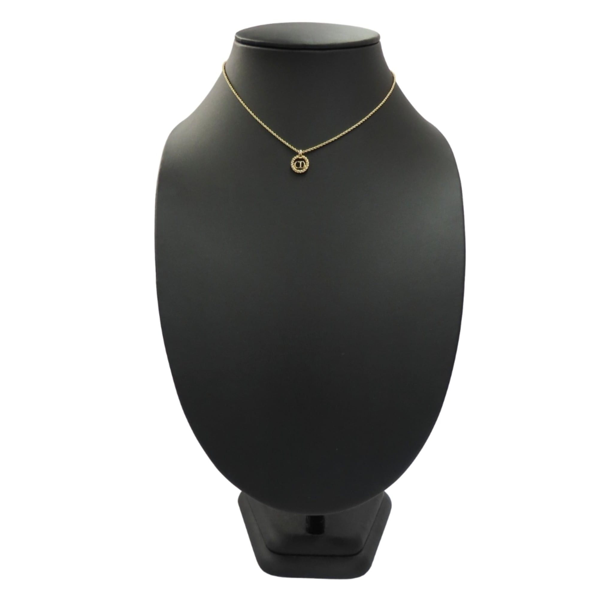Dior Christian Dior CD logo necklace in gold GP plated metal for women. Size ONE SIZE - 10 Thumbnail