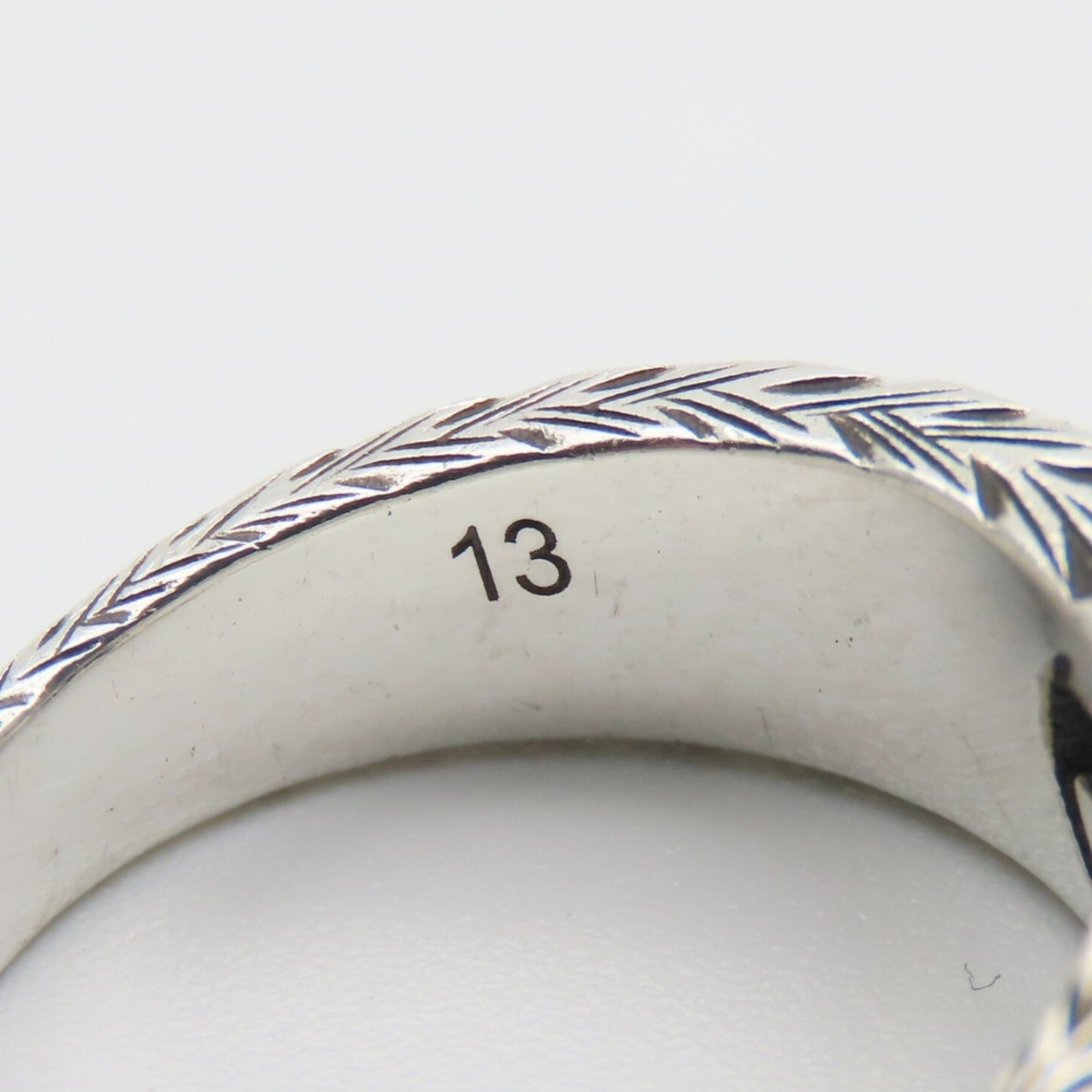 Gucci Gucci Interlocking Arabesque Ring, Size 13, SV925, GG Mark, Women's, GUCCI Size ONE SIZE - 12 Thumbnail
