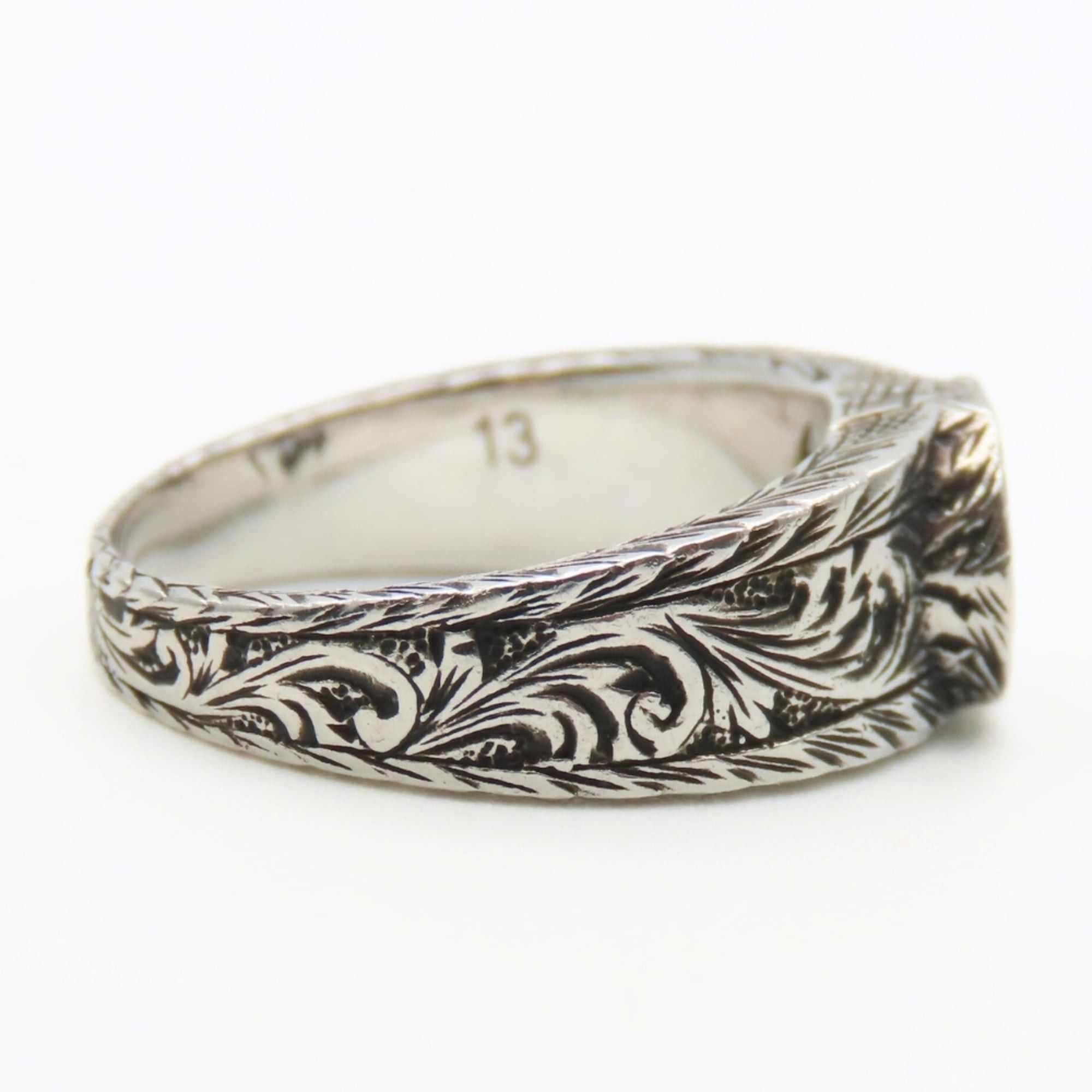 Gucci Gucci Interlocking Arabesque Ring, Size 13, SV925, GG Mark, Women's, GUCCI Size ONE SIZE - 7 Thumbnail