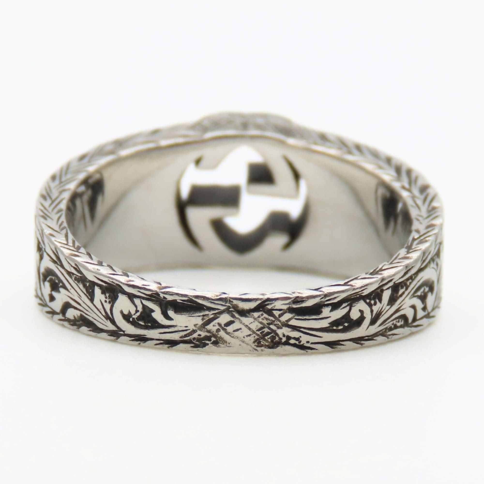 Gucci Gucci Interlocking Arabesque Ring, Size 13, SV925, GG Mark, Women's, GUCCI Size ONE SIZE - 6 Thumbnail