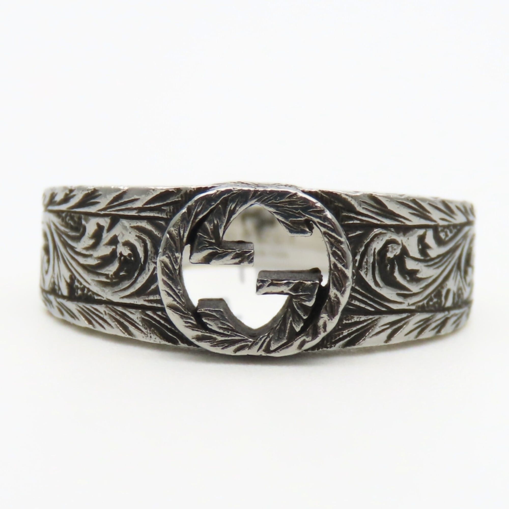Gucci Gucci Interlocking Arabesque Ring, Size 13, SV925, GG Mark, Women's, GUCCI Size ONE SIZE - 3 Thumbnail