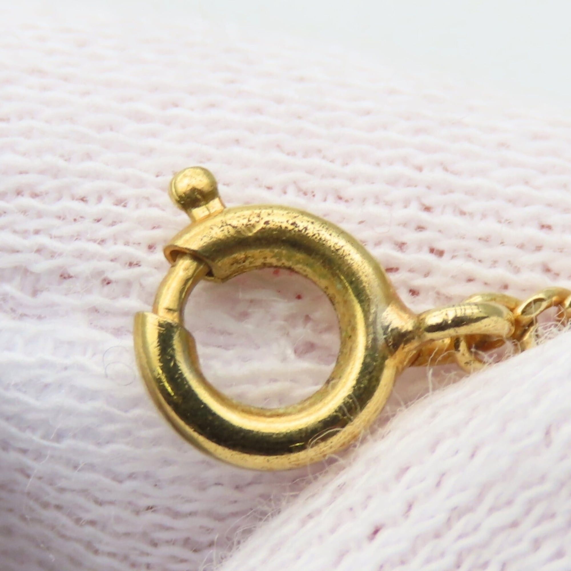 Dior Christian Dior CD logo metal necklace with rhinestones and gold-plated GP. Women's. Size ONE SIZE - 12 Thumbnail