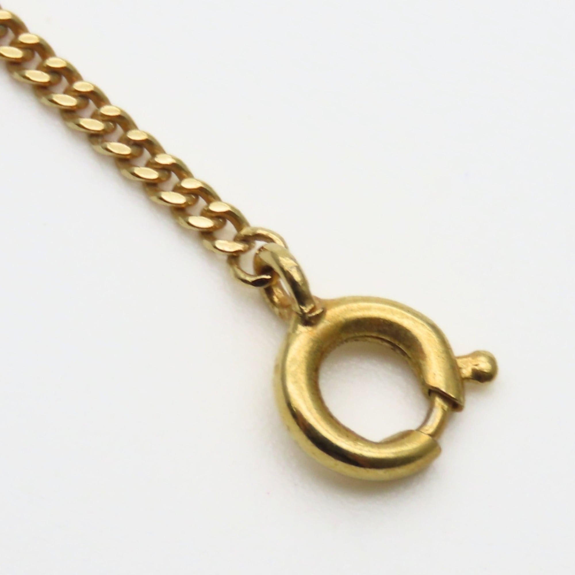 Dior Christian Dior CD logo metal necklace with rhinestones and gold-plated GP. Women's. Size ONE SIZE - 11 Thumbnail