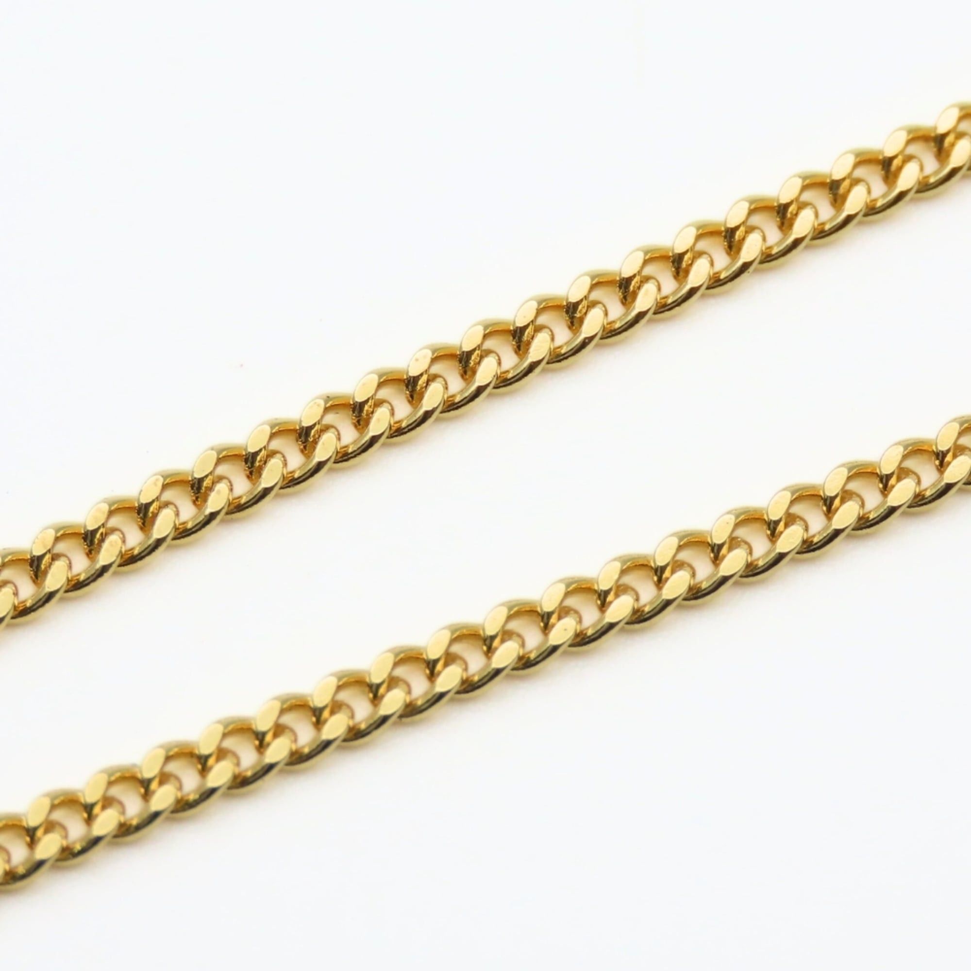 Dior Christian Dior CD logo metal necklace with rhinestones and gold-plated GP. Women's. Size ONE SIZE - 7 Thumbnail