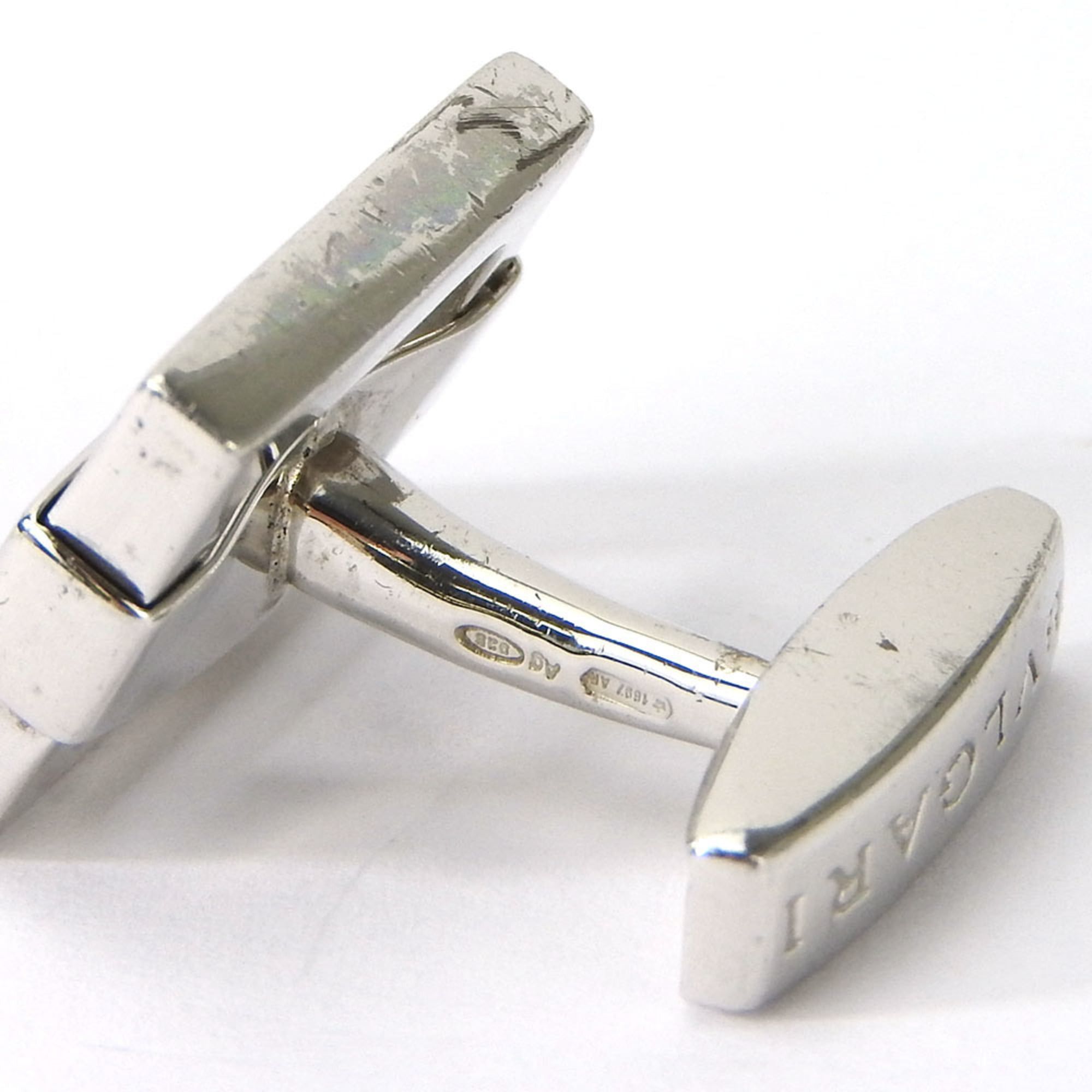 Bvlgari Bvlgari Cufflinks, 925 Sterling Silver, Men's BVLGARI Jewelry Accessories Cuffs Size ONE SIZE - 6 Thumbnail
