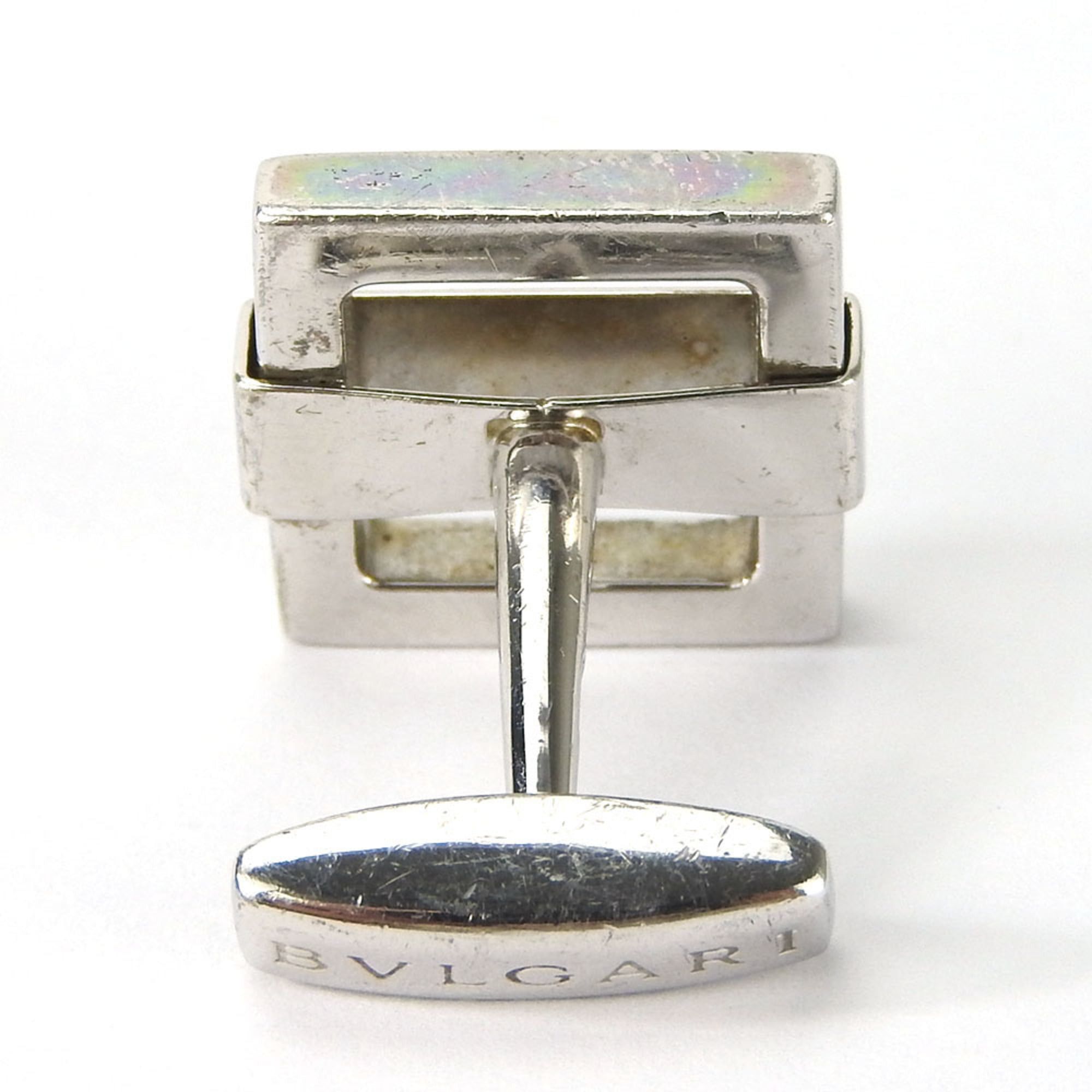 Bvlgari Bvlgari Cufflinks, 925 Sterling Silver, Men's BVLGARI Jewelry Accessories Cuffs Size ONE SIZE - 4 Thumbnail