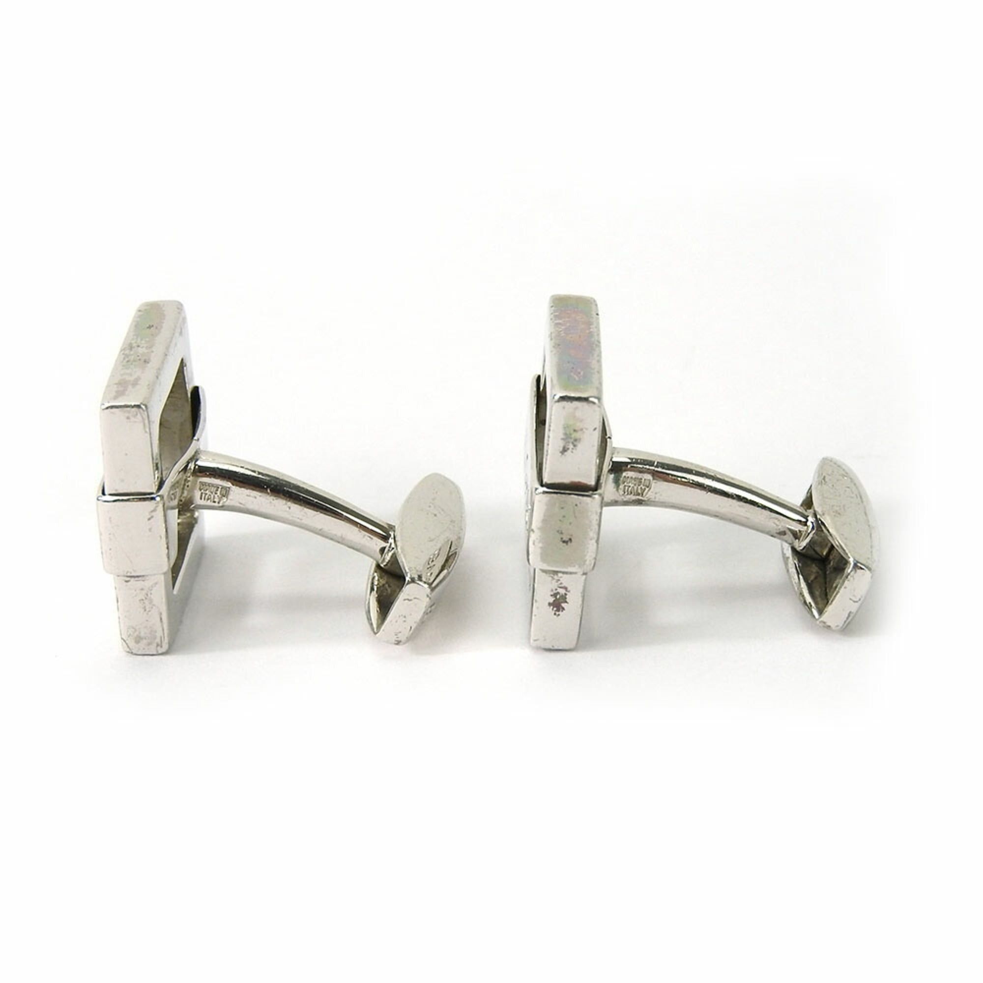 Bvlgari Bvlgari Cufflinks, 925 Sterling Silver, Men's BVLGARI Jewelry Accessories Cuffs Size ONE SIZE - 2 Thumbnail
