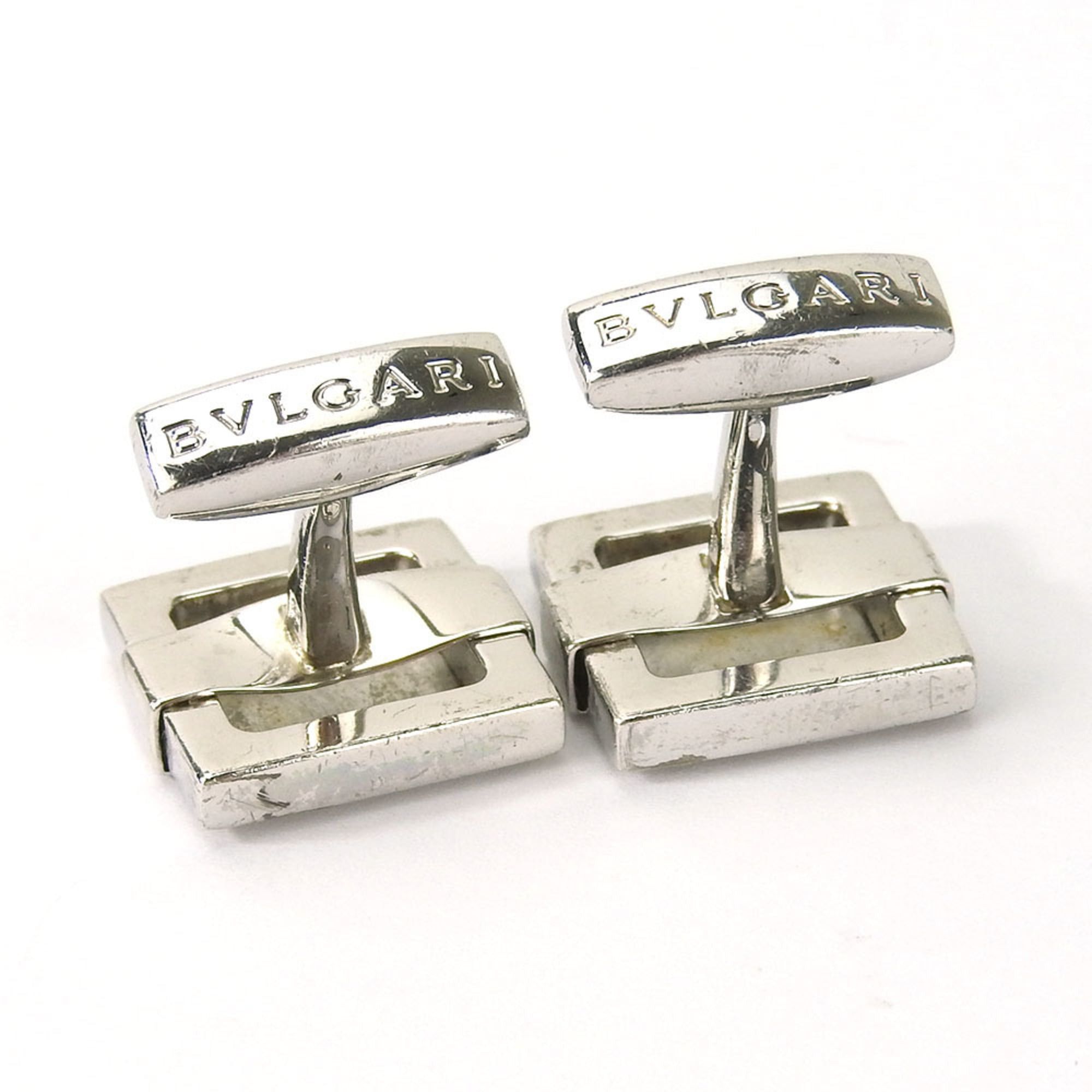 Bvlgari Bvlgari Cufflinks, 925 Sterling Silver, Men's BVLGARI Jewelry Accessories Cuffs Size ONE SIZE - 5 Thumbnail