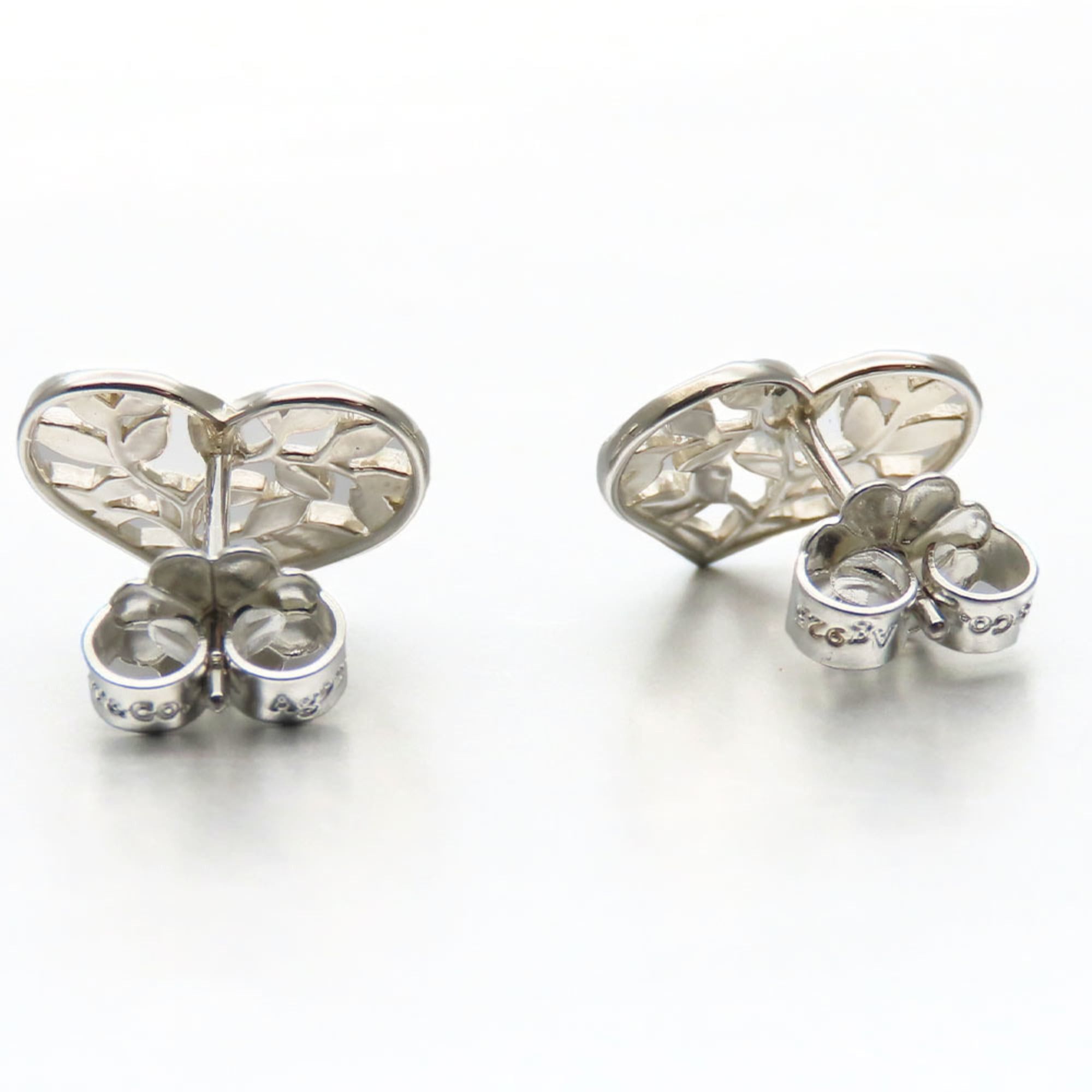 Tiffany & Co. Tiffany & Co. Olive Leaf Heart Earrings in SV925 for Women Size ONE SIZE - 4 Thumbnail