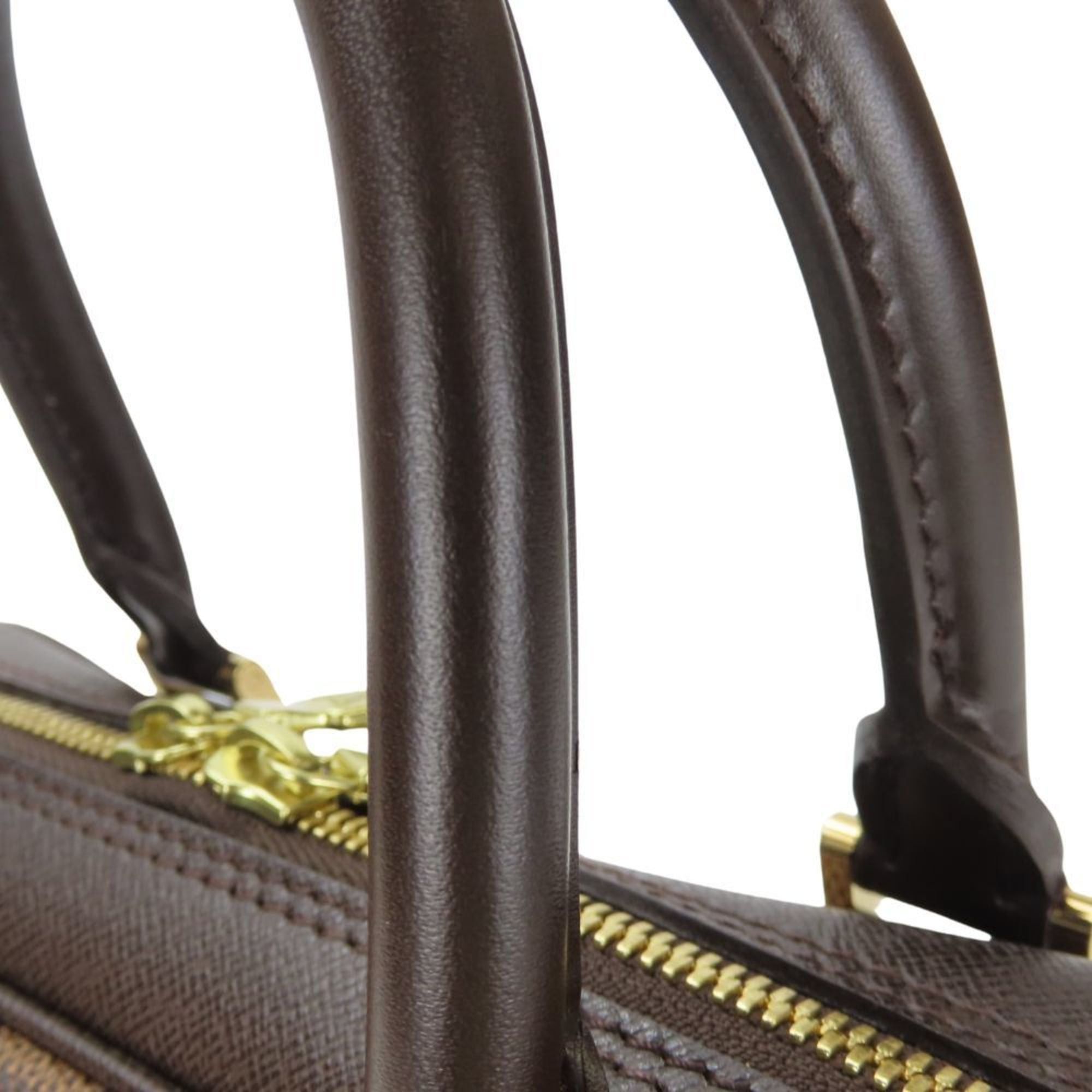 Louis Vuitton Louis Vuitton Brera Handbag N51150 Damier Ebene Brown with Gold Hardware for Women Size ONE SIZE - 10 Thumbnail